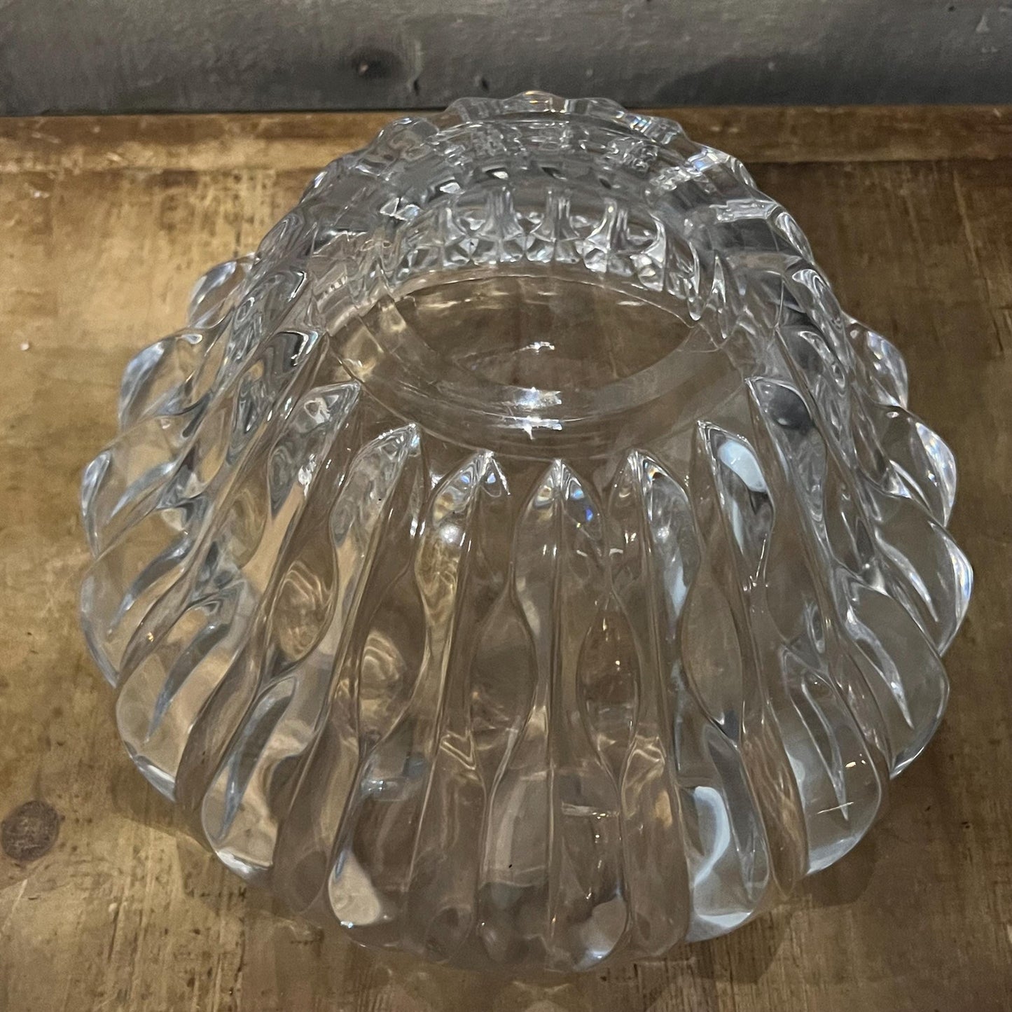 Large Heavy Crystal Bowl