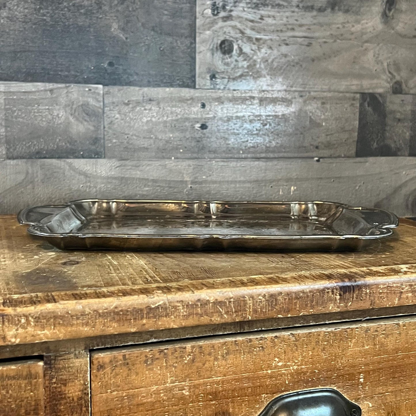 Vintage Silverplated Rectangular Tray