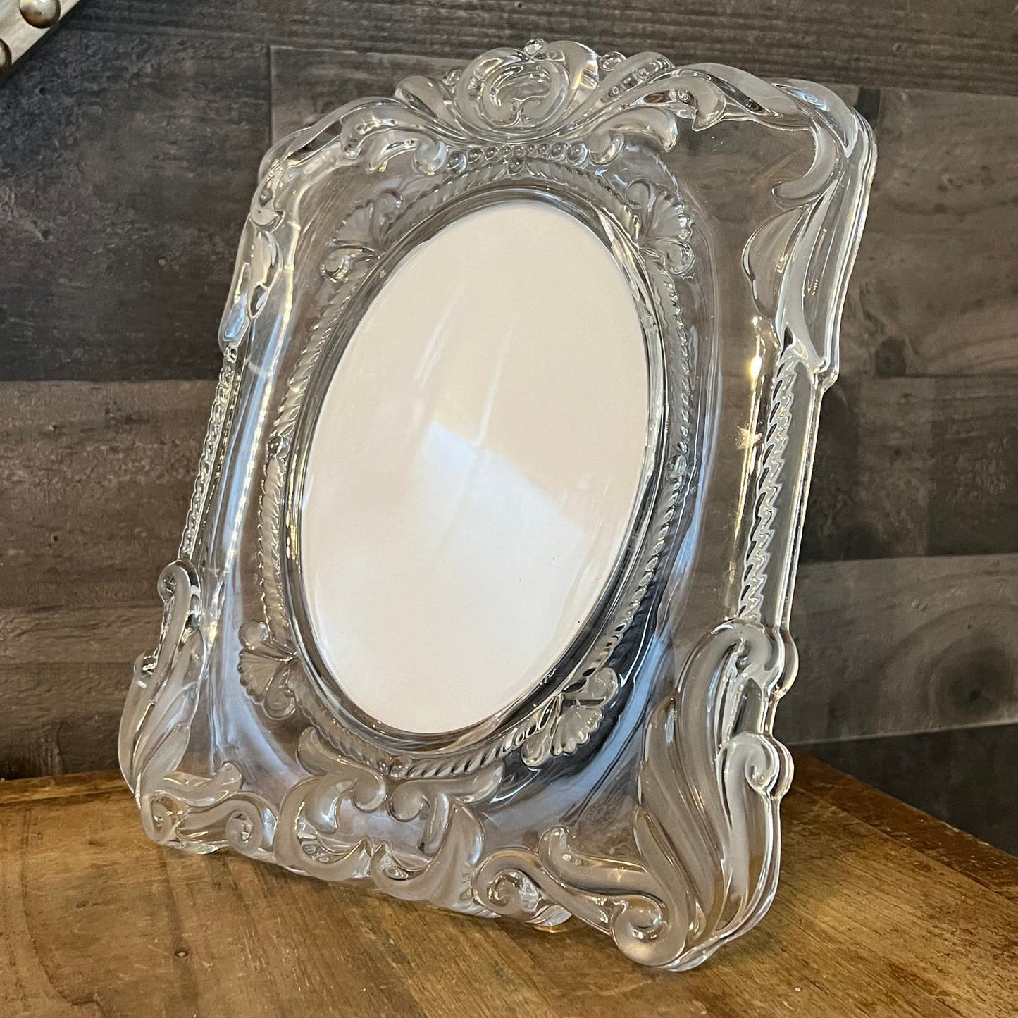 Mikasa Crystal Princess Oval Table Picture Frame