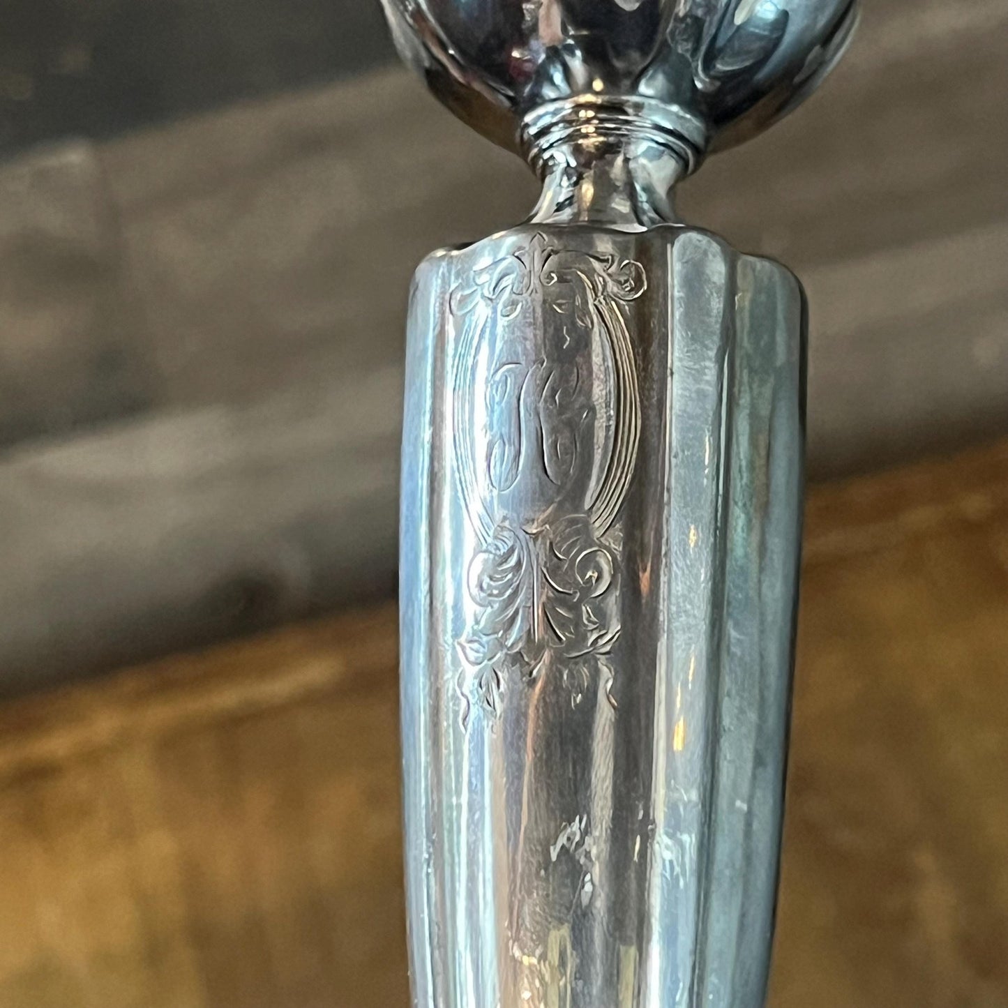 Vintage Wallace Bros Silver Co Silverplated Candlestick Holder