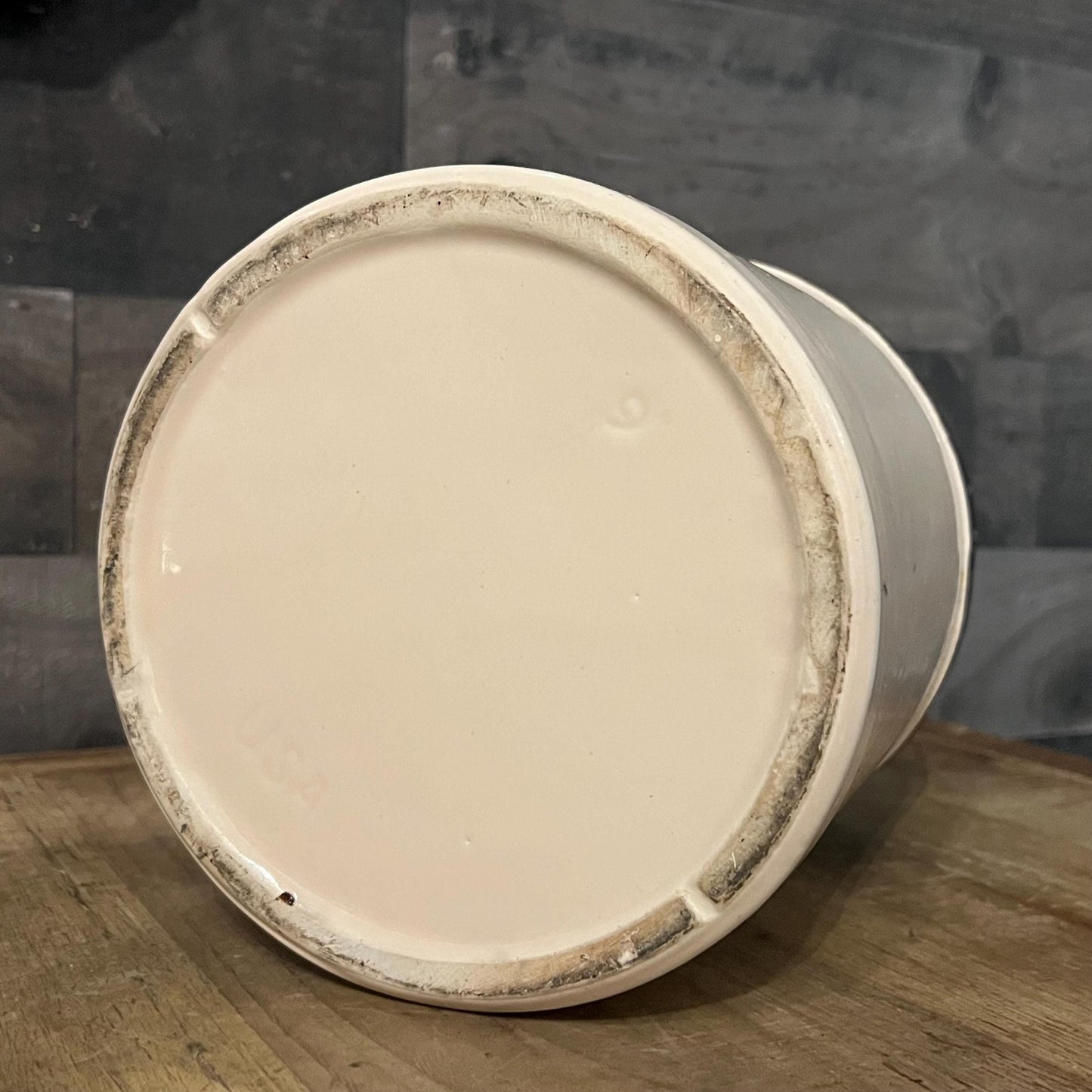 Vintage McCoy Pottery Brown and Cream Double Handled Stoneware Canister