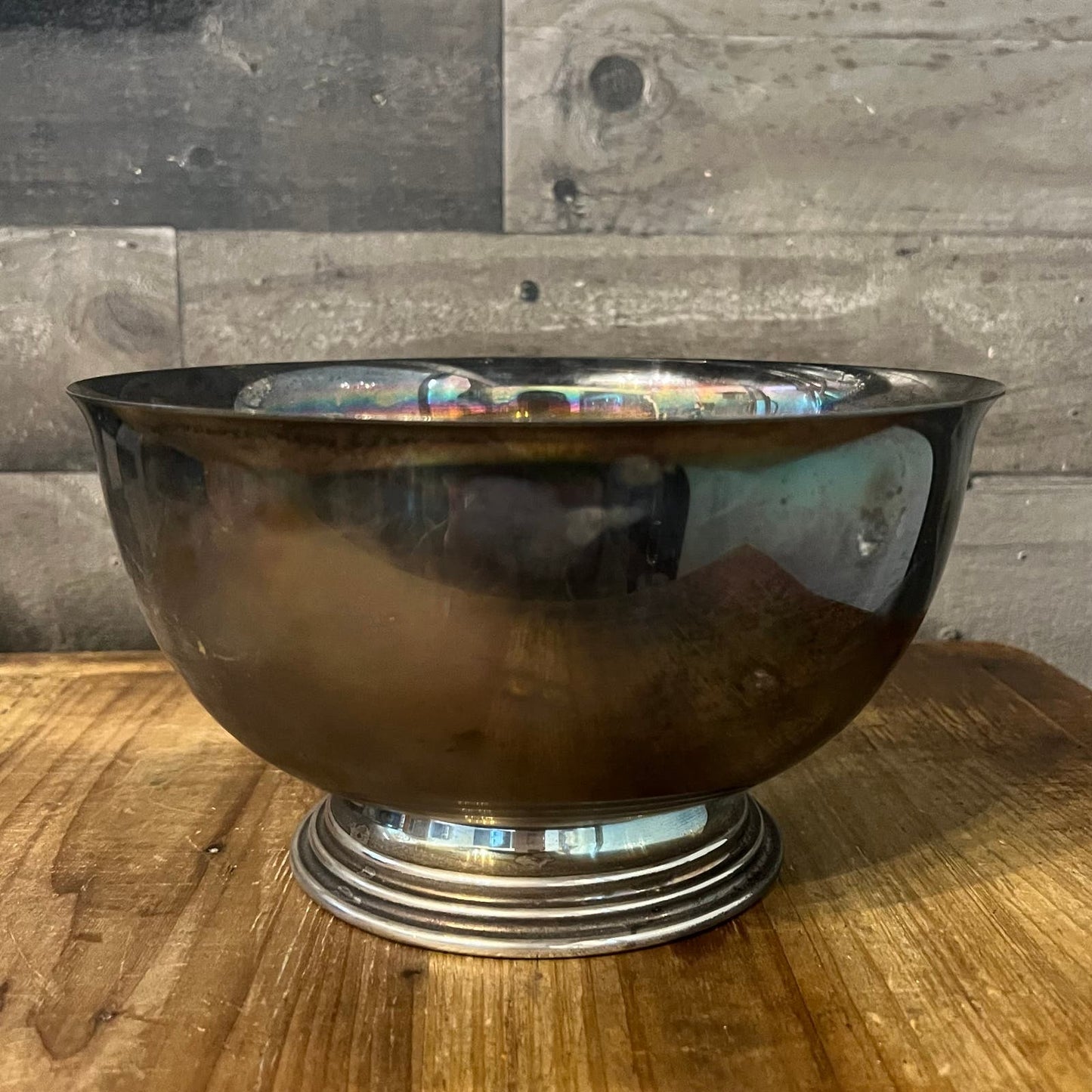 Vintage Silverplated Footed Pedestal Bowl