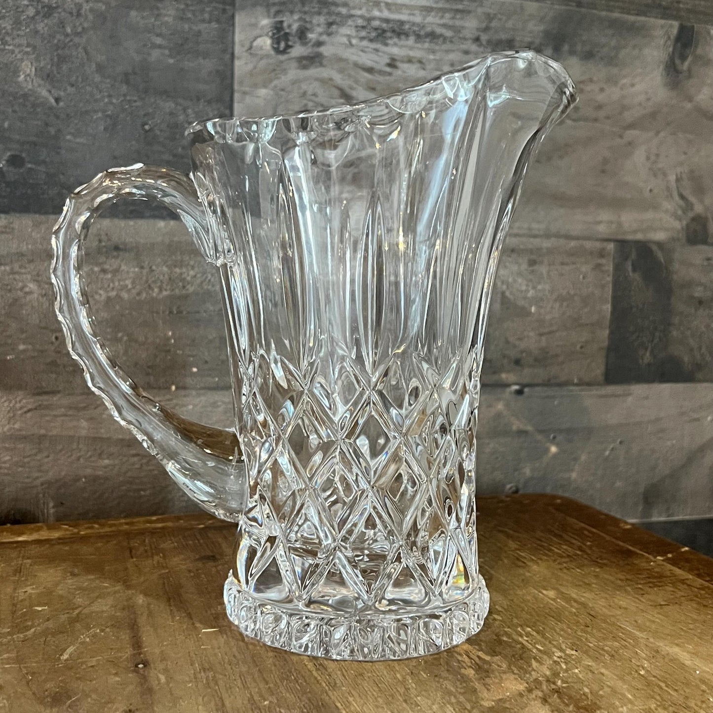 Gorham Crystal King Edward Handled Pitcher