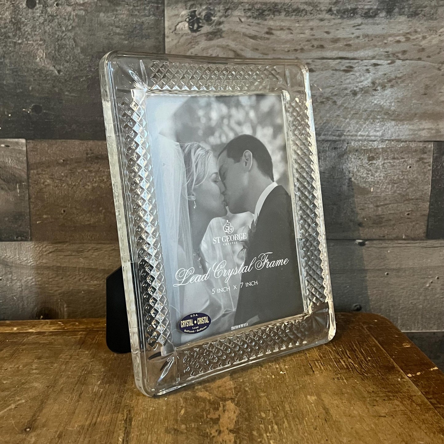 St George Crystal 5 x 7 Picture Frame