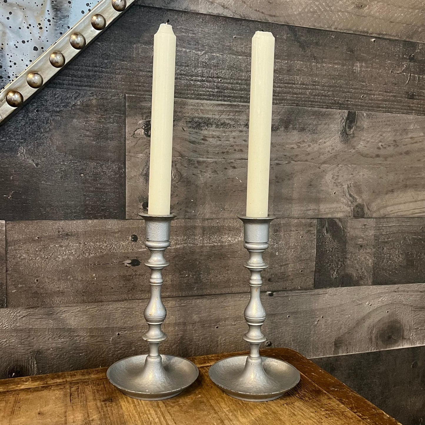 Vintage Pair of Candlestick Holders