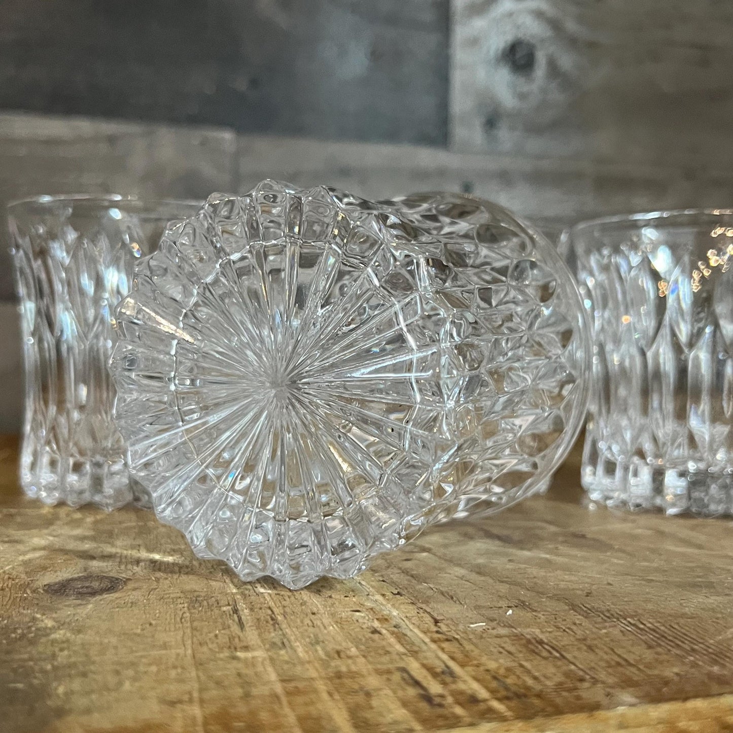 Vintage Fostoria Monarch Double Old Fashioned Rocks Glasses - Set of 4