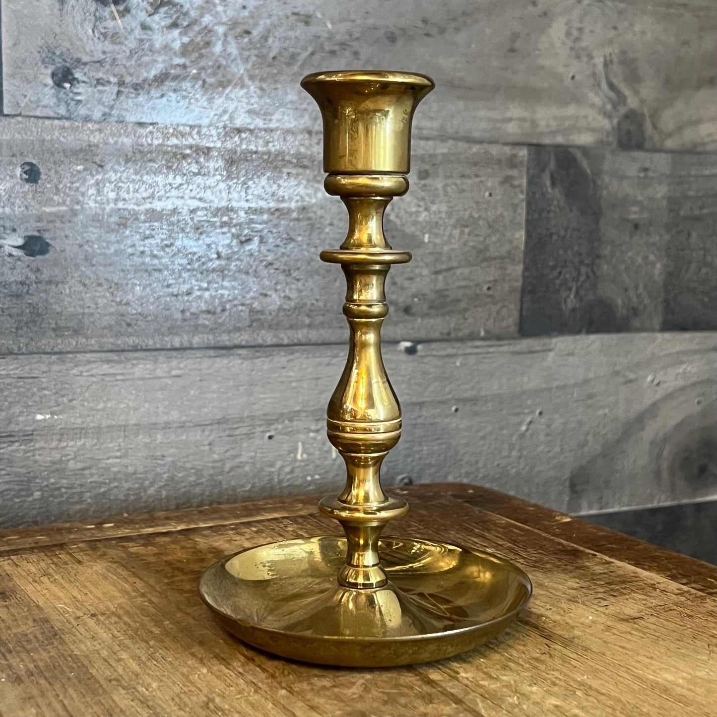 Vintage Brass Candlestick Holder
