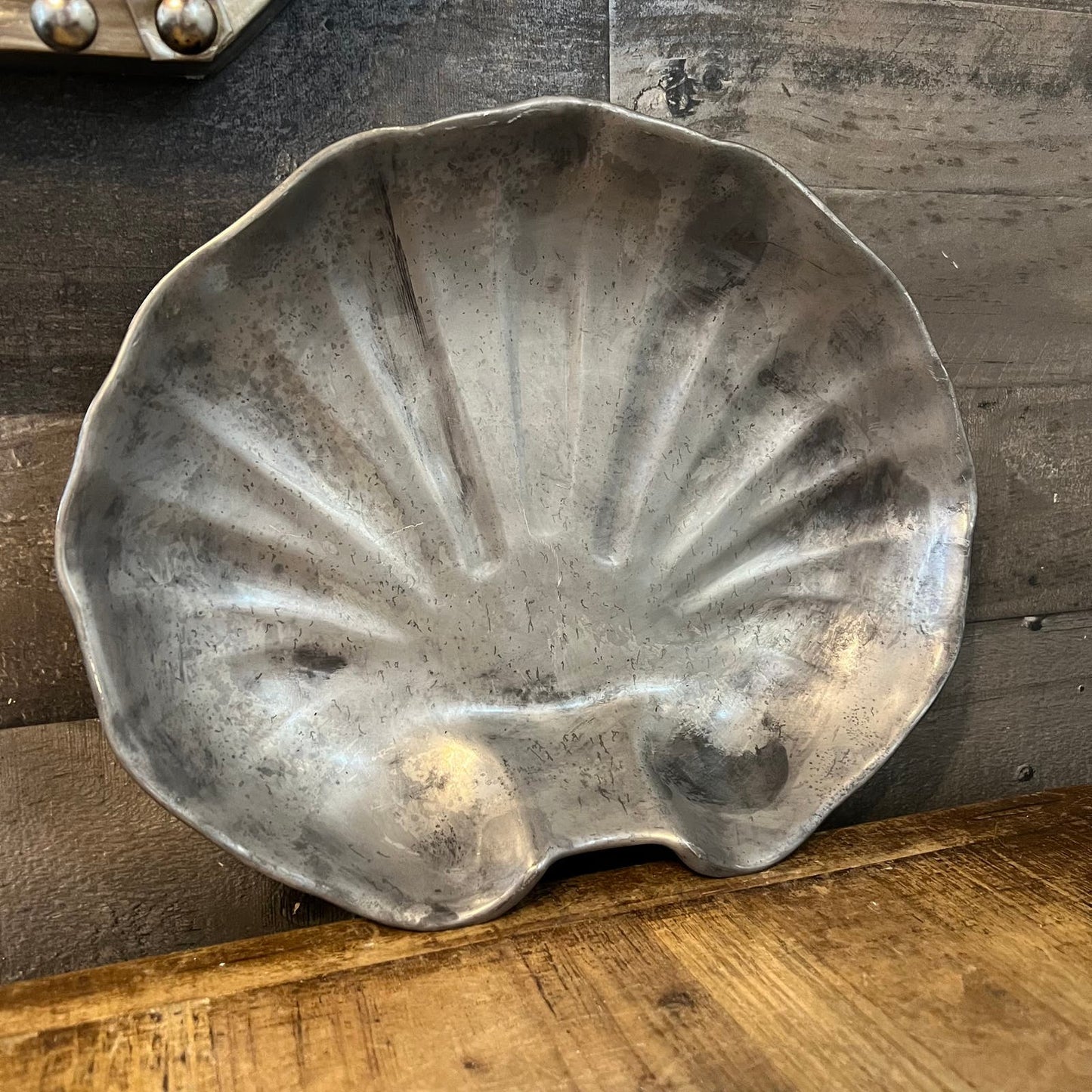 Wilton Armetale Pewter Clam Shell Serving Bowl Dish