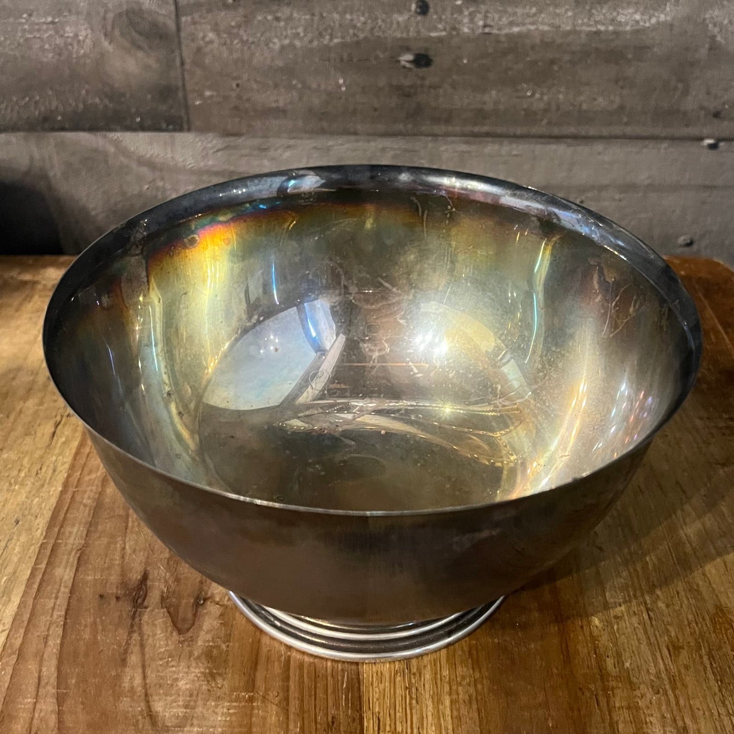 Vintage Silverplated Footed Pedestal Bowl