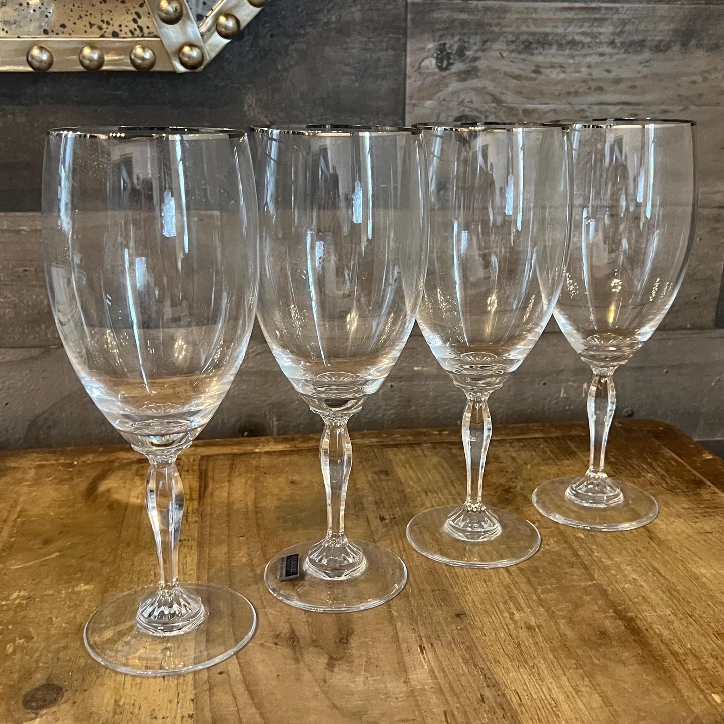Marquis by Waterford Crystal Allegra Platinum Iced Tea Glasses - Set of 4