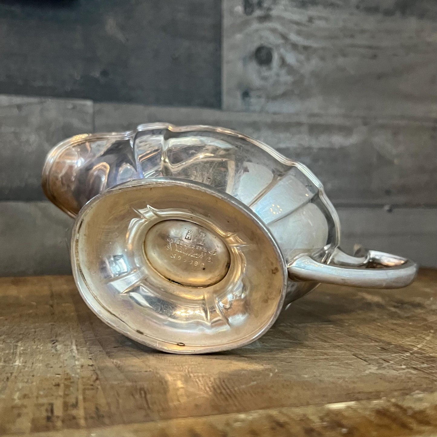 Vintage Silverplated Pedestal Gravy Boat - Sauce Server