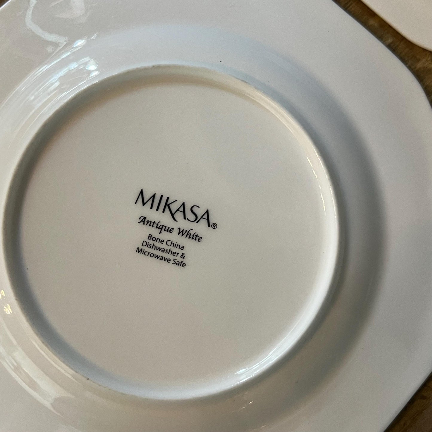Set of 5 Mikasa Antique White Bone China Plates