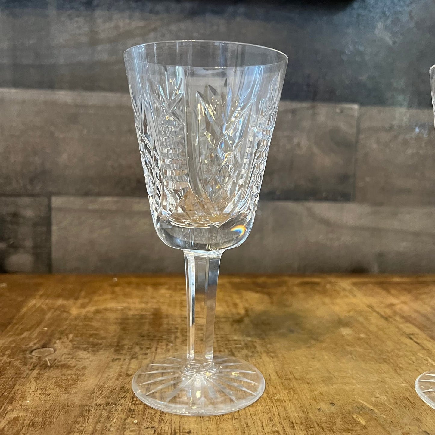 Waterford Crystal Clare Cut White Wine Glasses - Set of 7