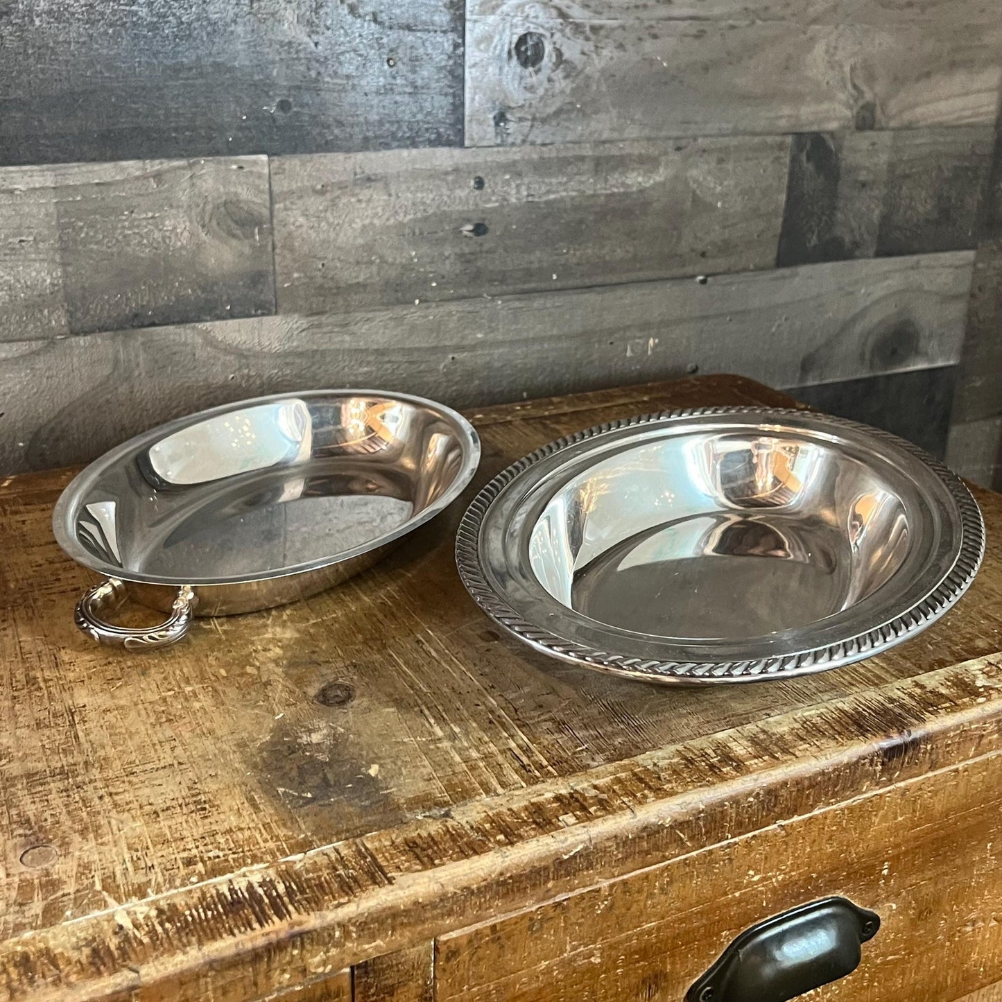Vintage WM Rogers Silverplated Oval Lidded Casserole Dish Server