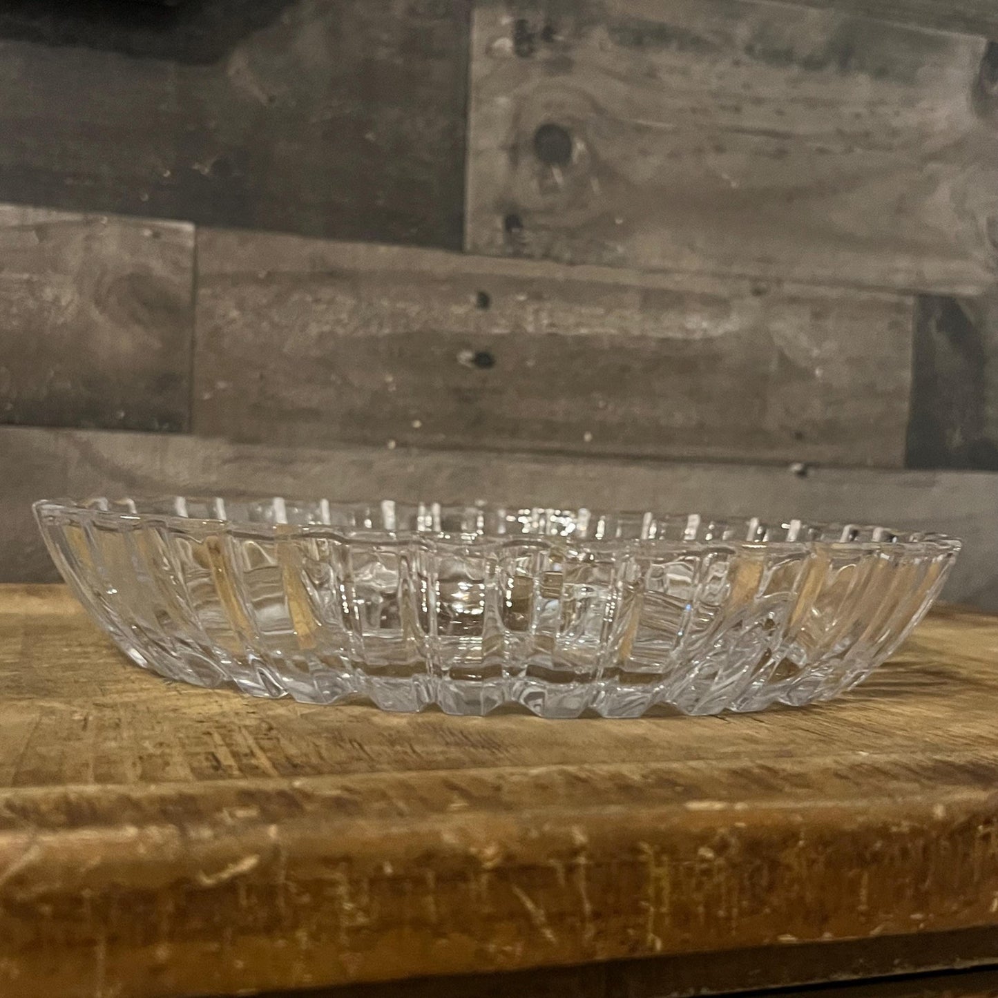 Crystal Clear Alexandria Round Divided Sectional Dish