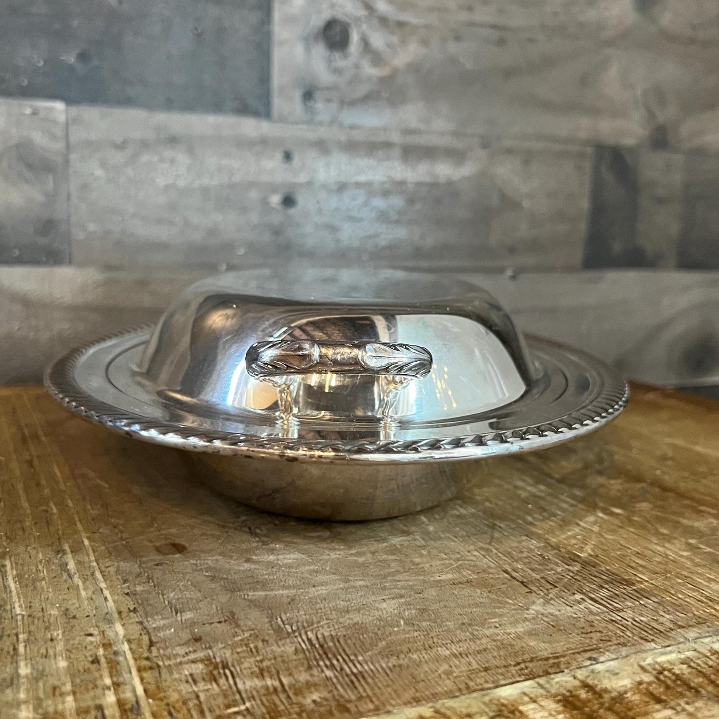Vintage WM Rogers Silverplated Oval Lidded Casserole Dish Server