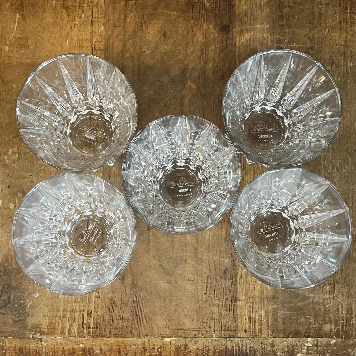 Rosenthal Blossom Double Old Fashioned Glasses - Set of 5