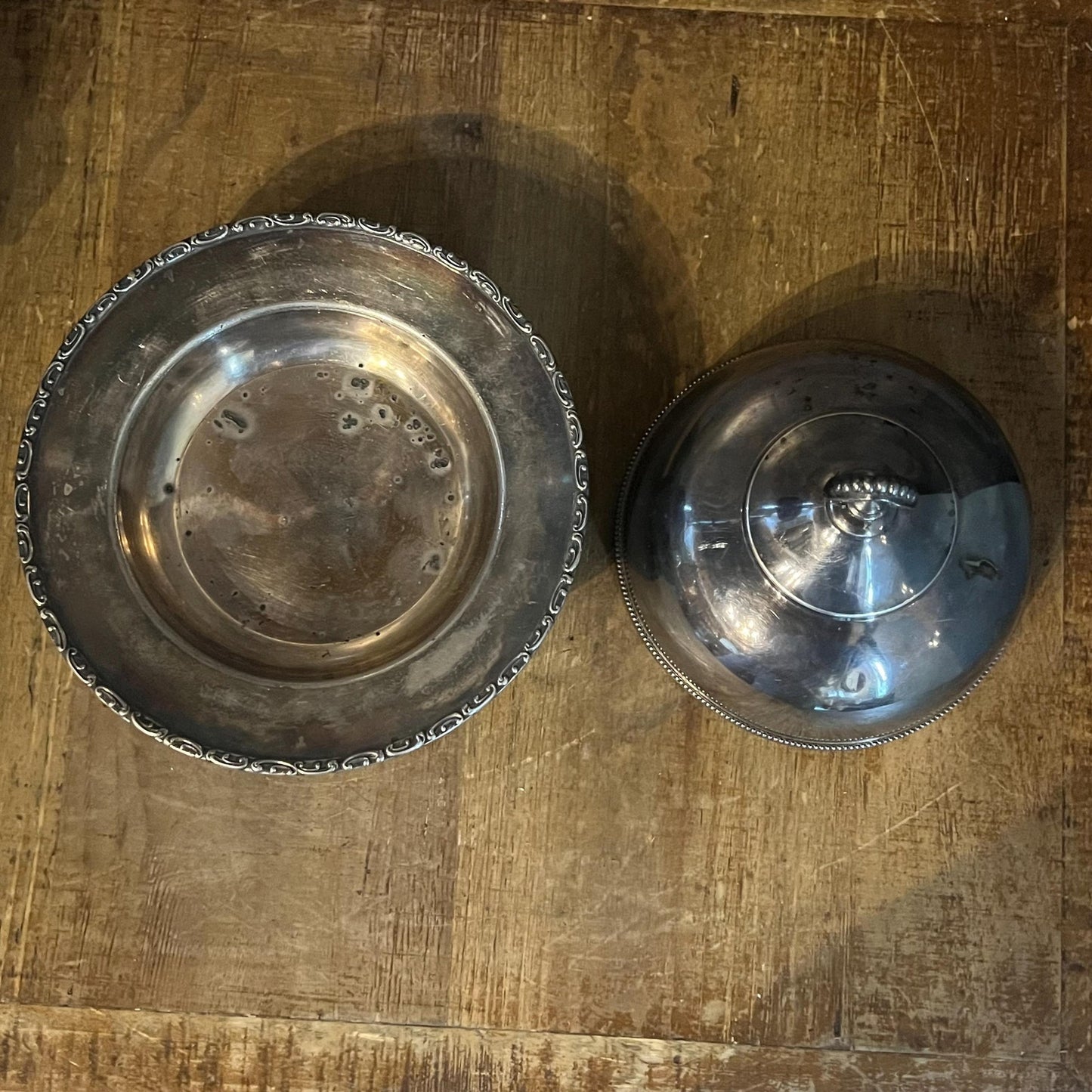 Vintage Wilcox Silverplated Small Dome Server - Butter Server - Cheese Ball Server