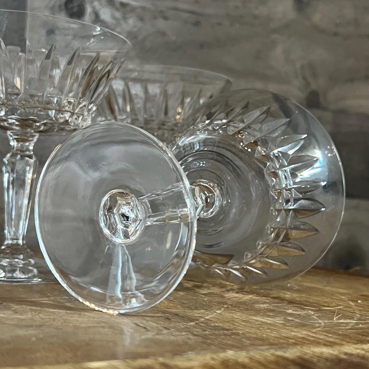 Mikasa Crystal Wimbledon Champagne Glasses - Cocktail Coupes - Tall Sherbet Glasses - Set of 4