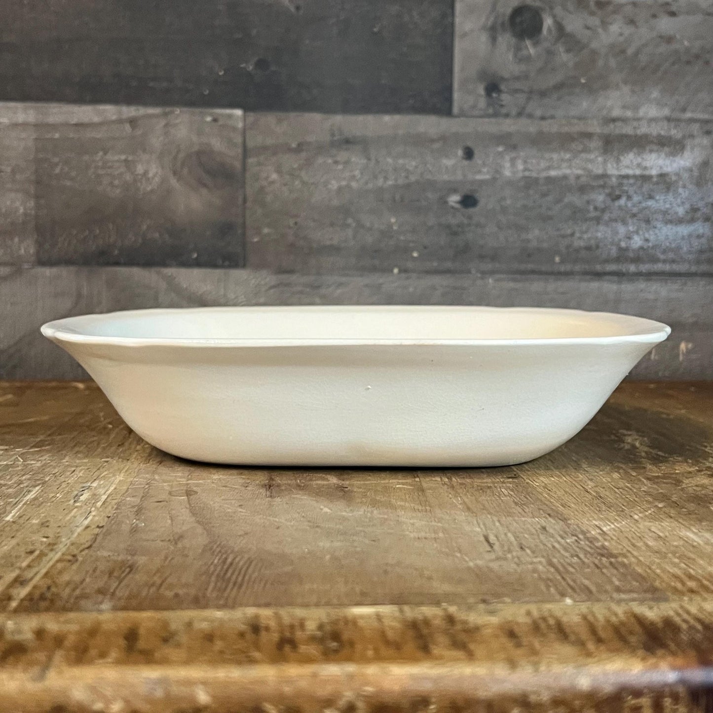 Vintage Ivora Rooksville China Co 930 Creamy White Tone Oval Dish
