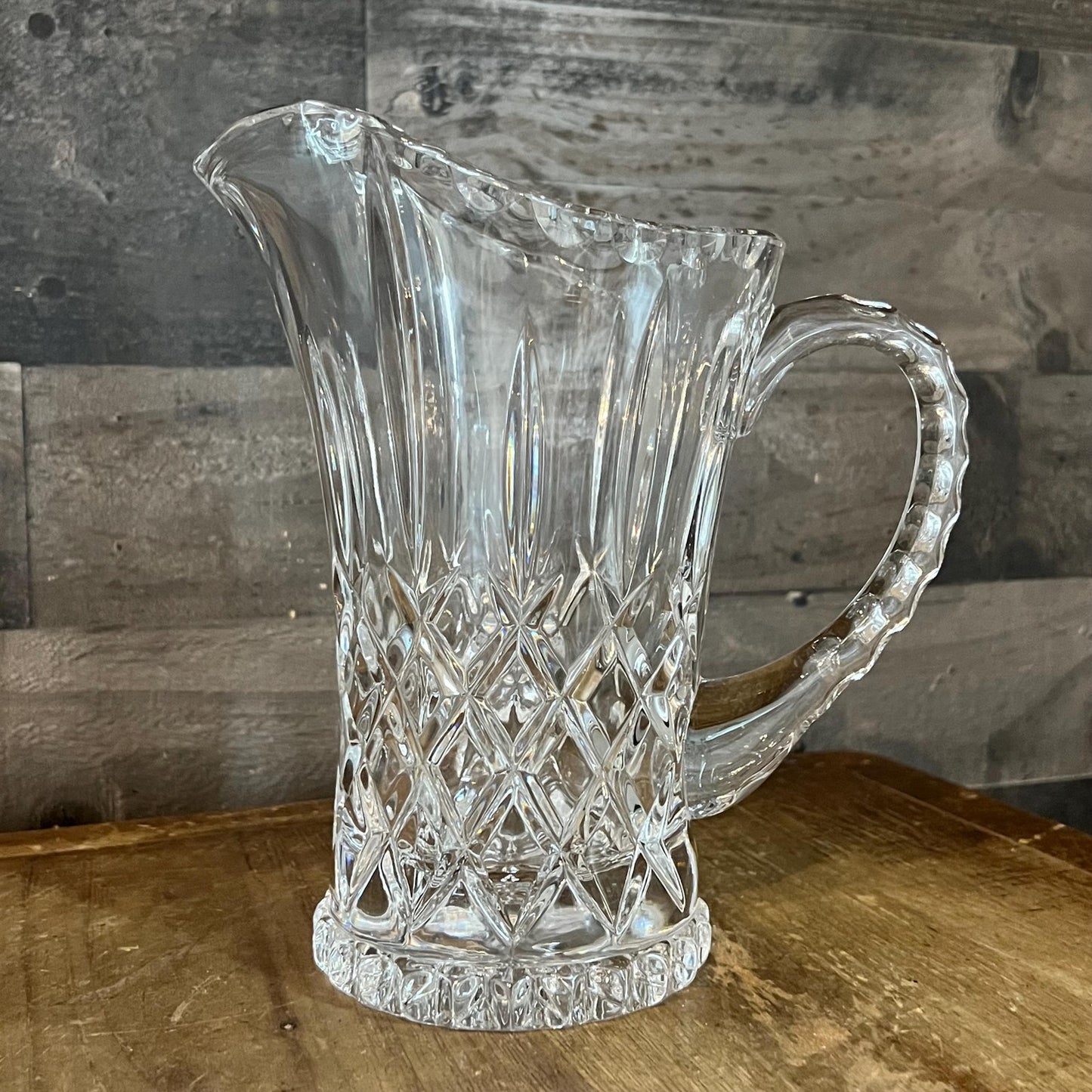 Gorham Crystal King Edward Handled Pitcher