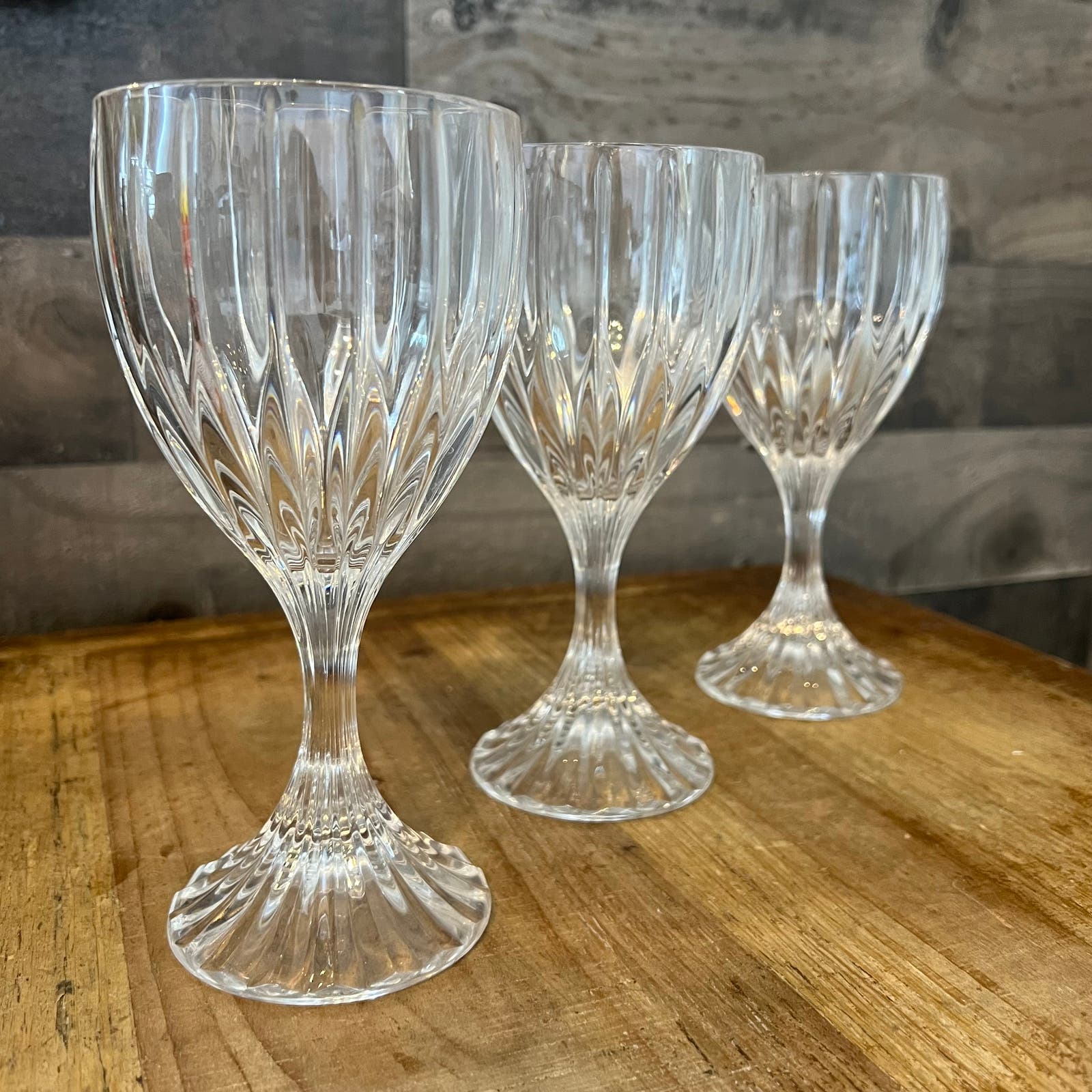 Mikasa Crystal Park Lane Water Goblets Set of