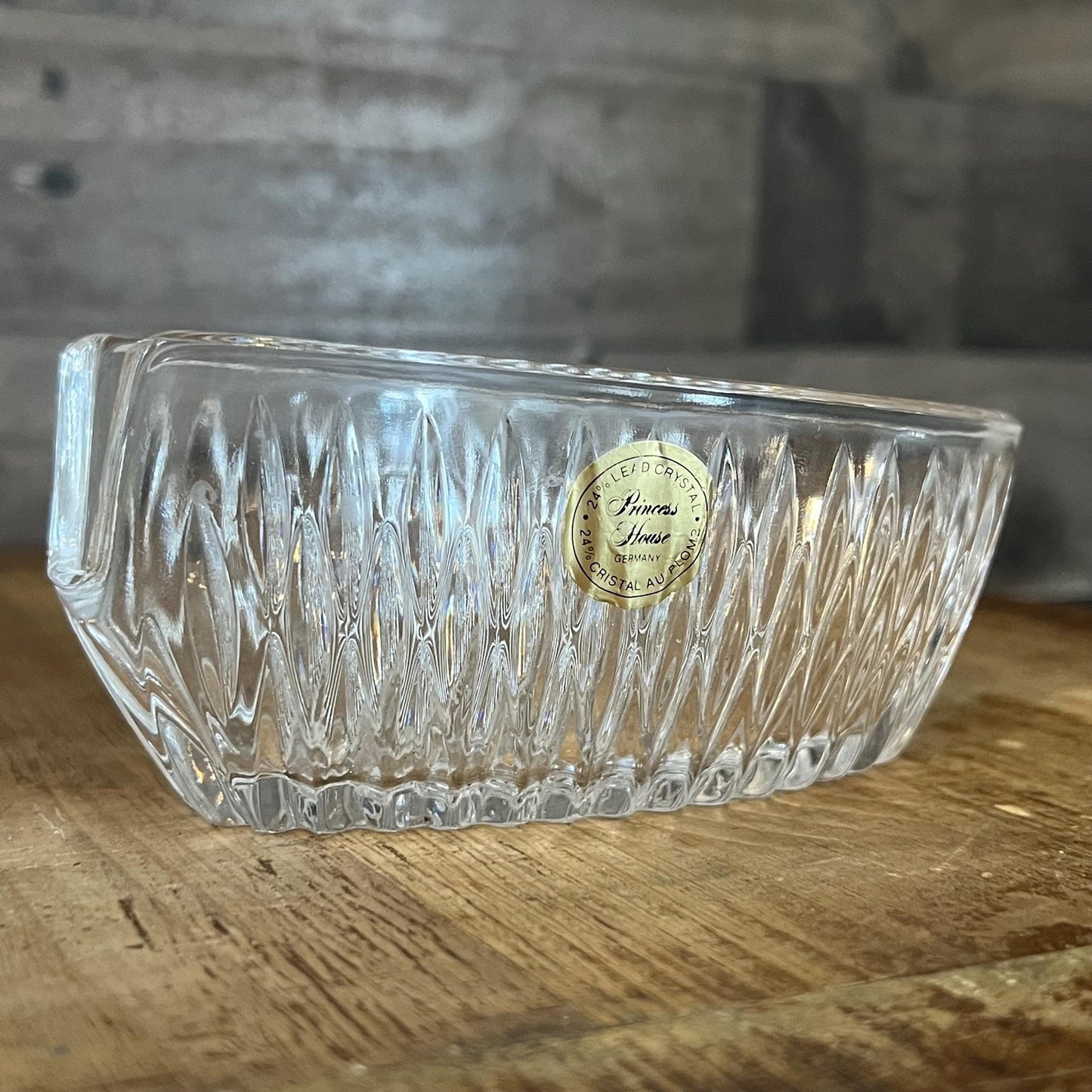 Vintage Princess House Crystal Spoon / Knife Rest