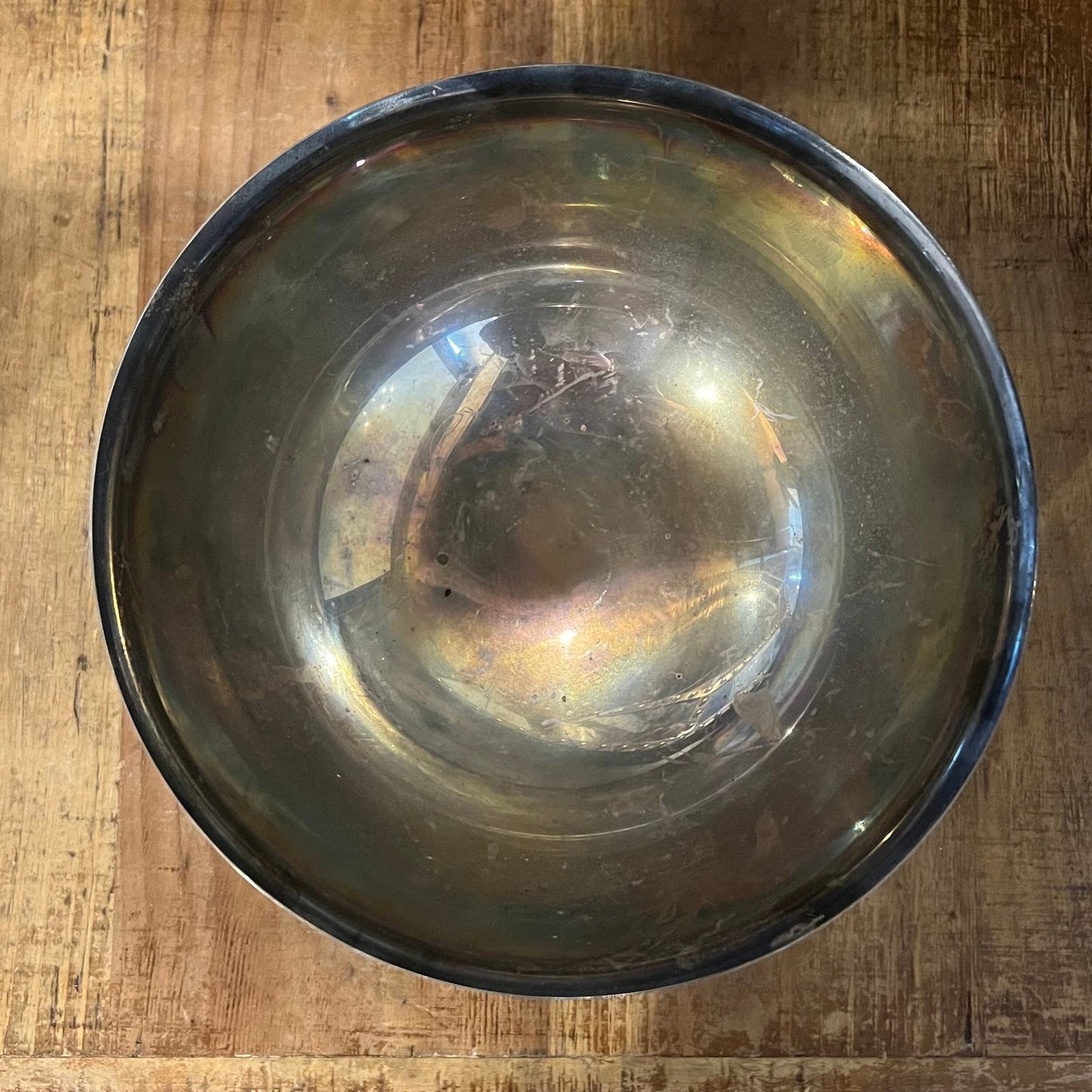 Vintage Silverplated Footed Pedestal Bowl