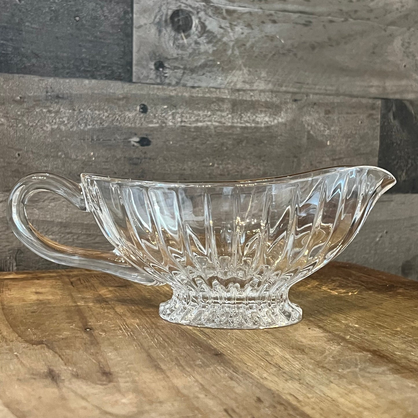 Mikasa Crystal Park Lane Gravy Boat - Sauce Boat