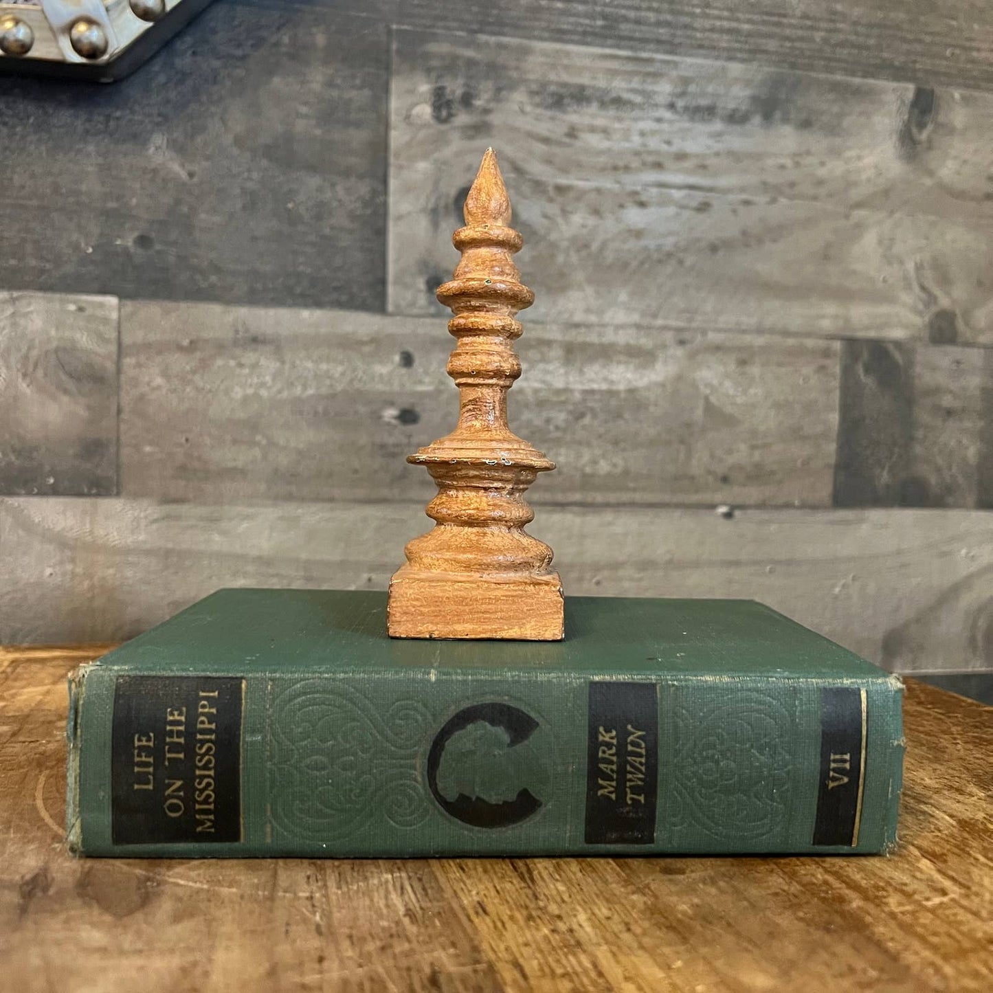 Petite vintage finial paper weight