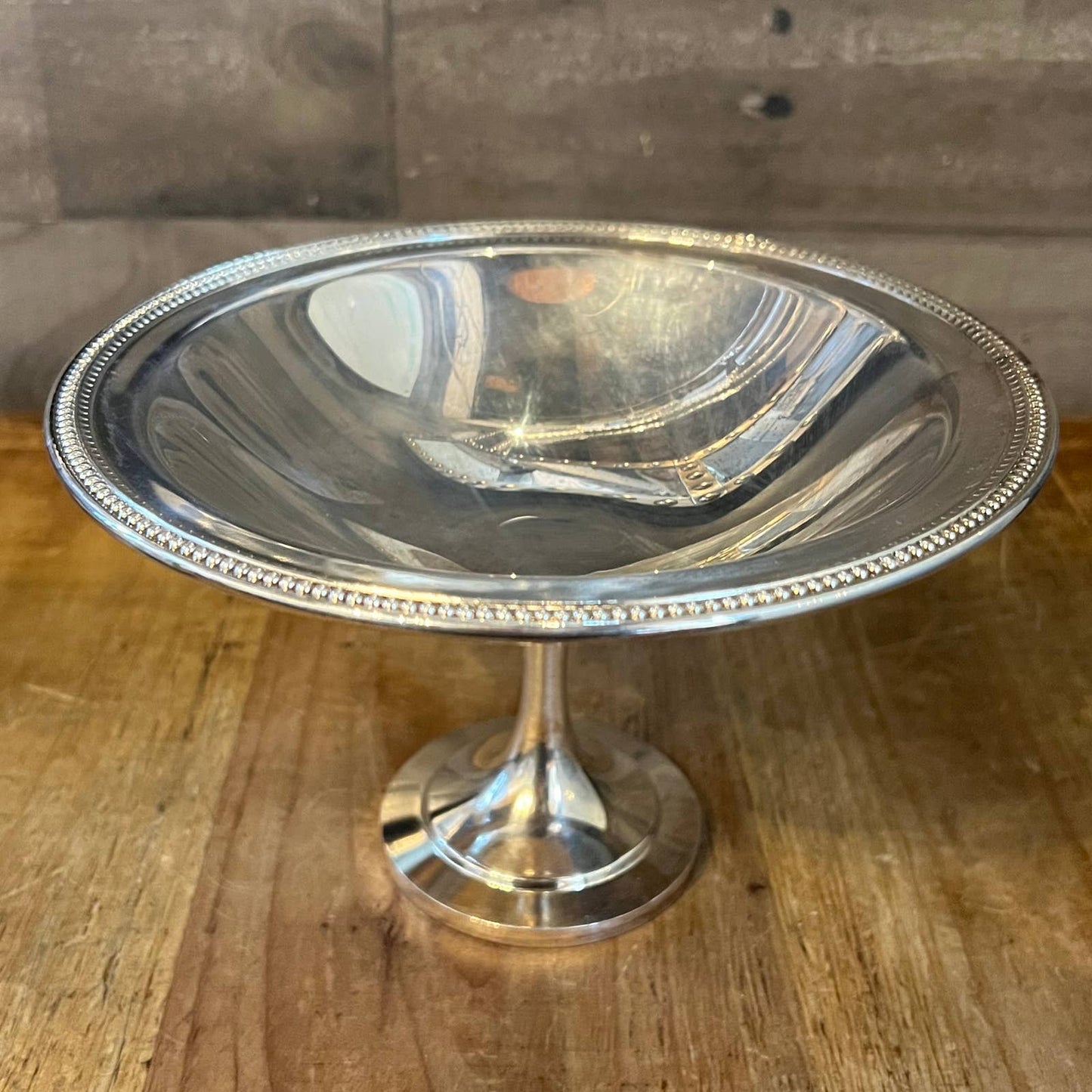 Vintage Oneida silverplate compote pedestal dish