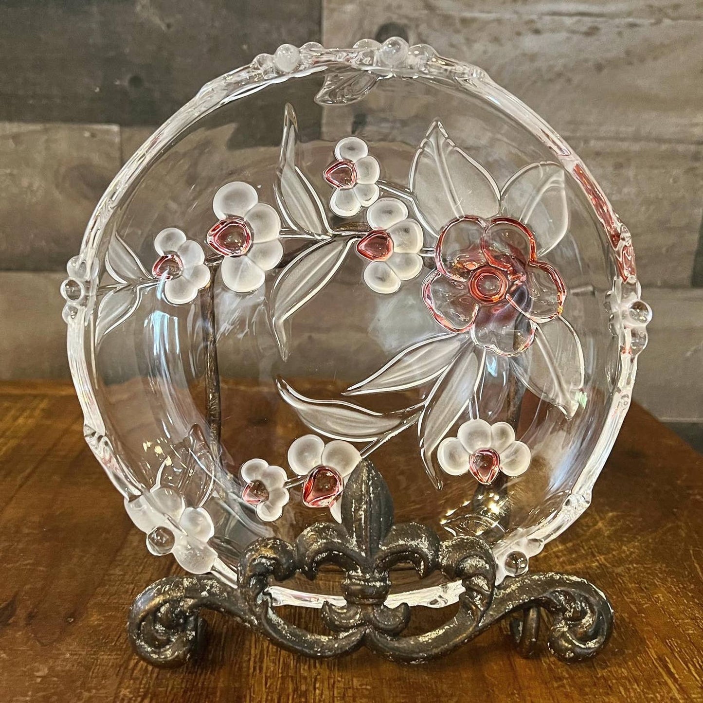 Vintage Mikasa Blossom Time set of 4 dishes - cherry blossom plates - coupe salad plate - spring tabletop - floral plate tableware