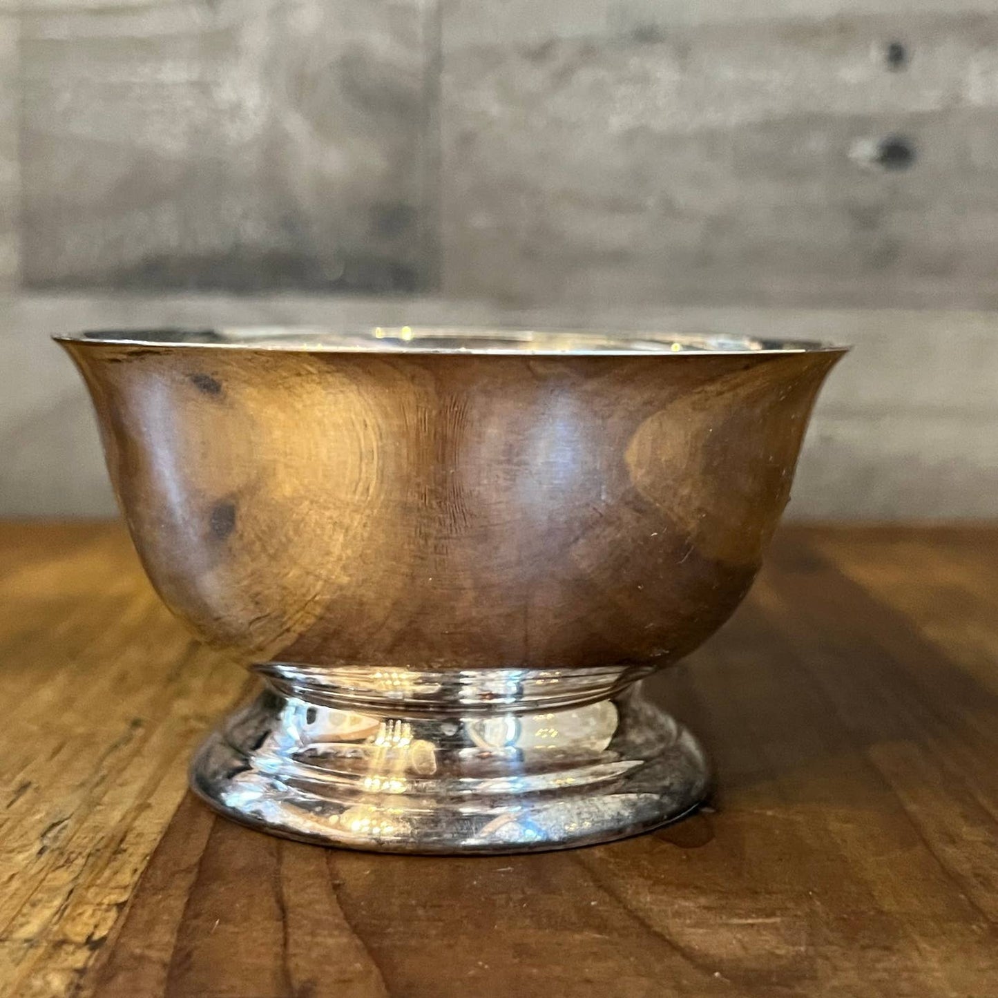 Vintage petite silver plated bowl