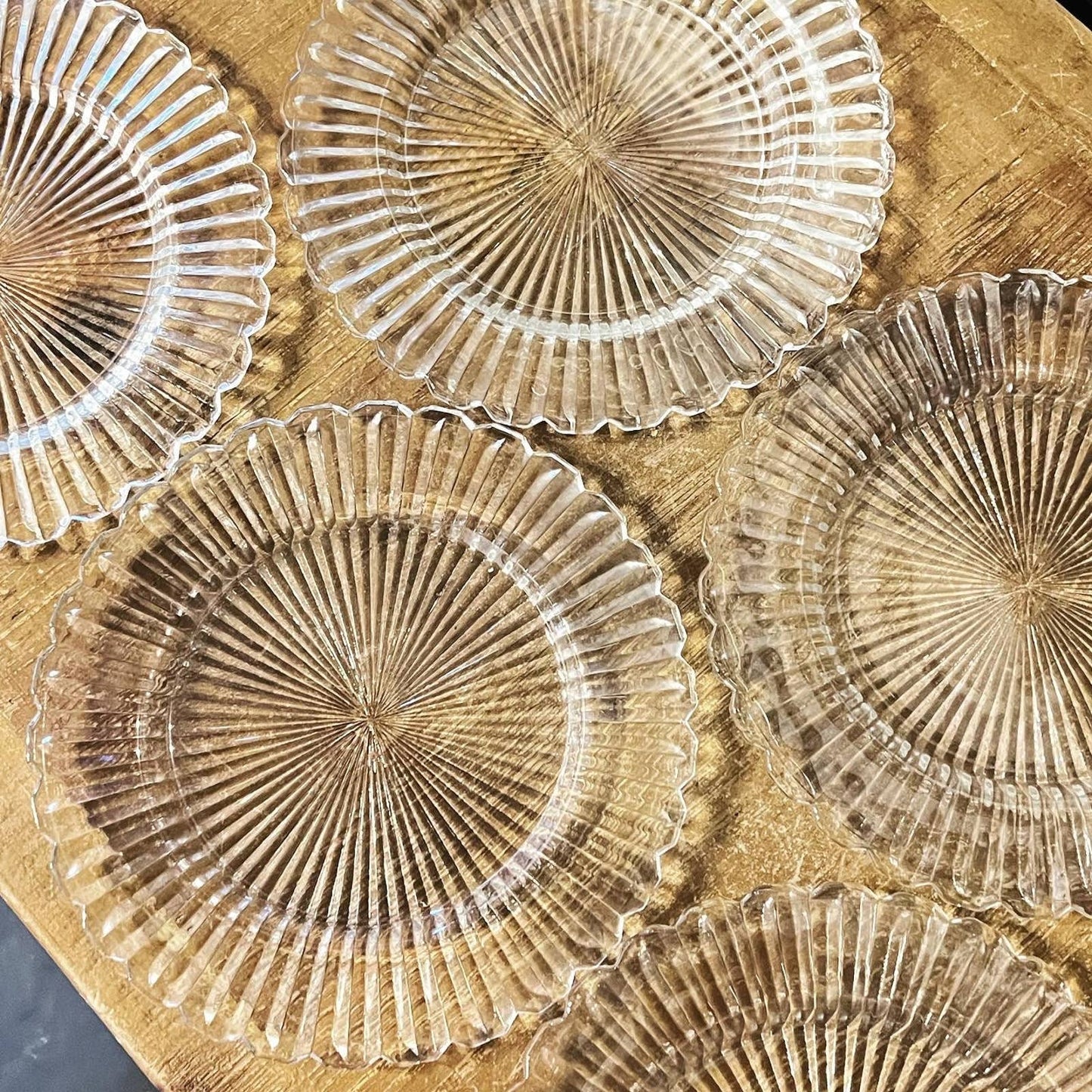 Mikasa crystal Royal suite pattern brunch plates