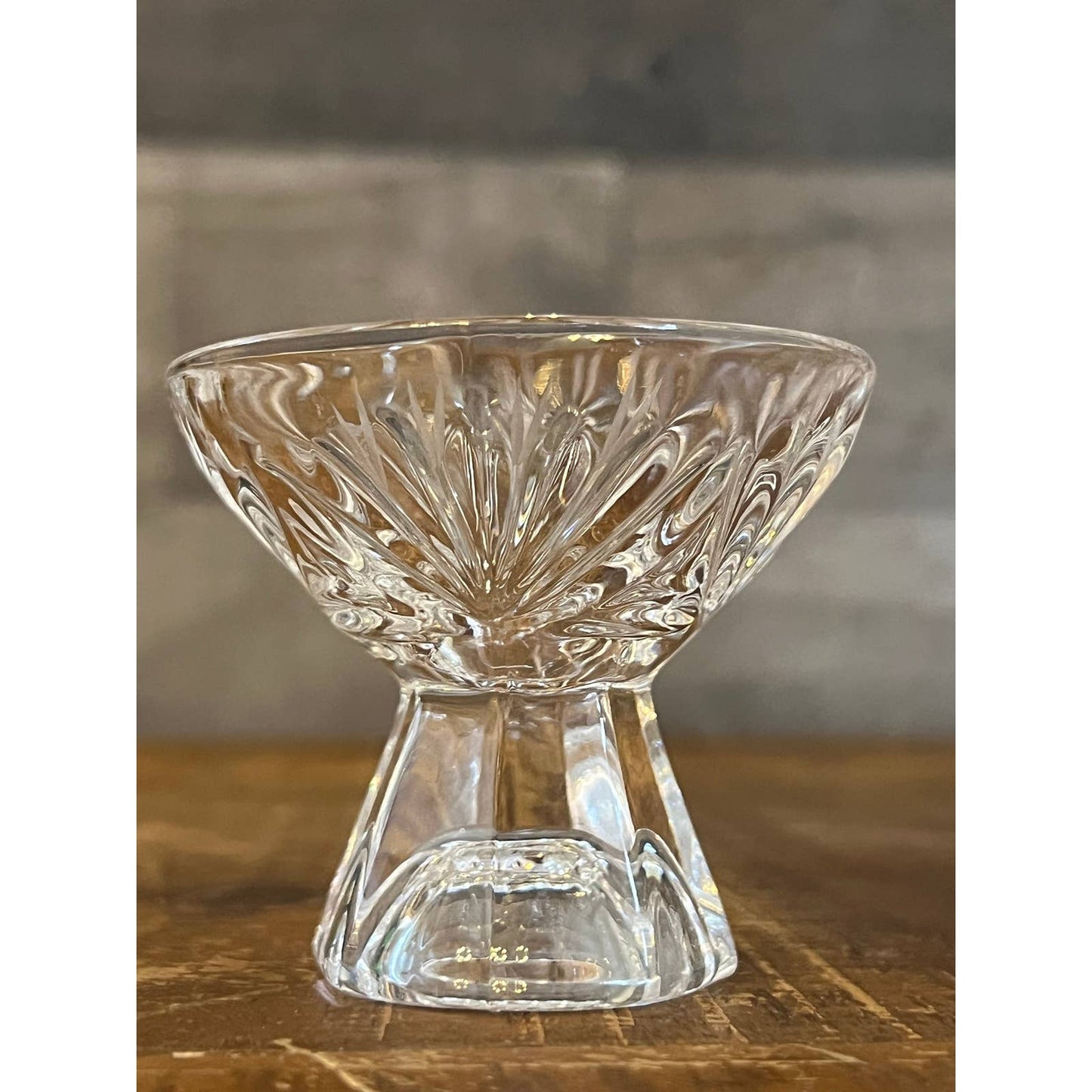 Vintage crystal petite salt pinches - 3 salt cellars