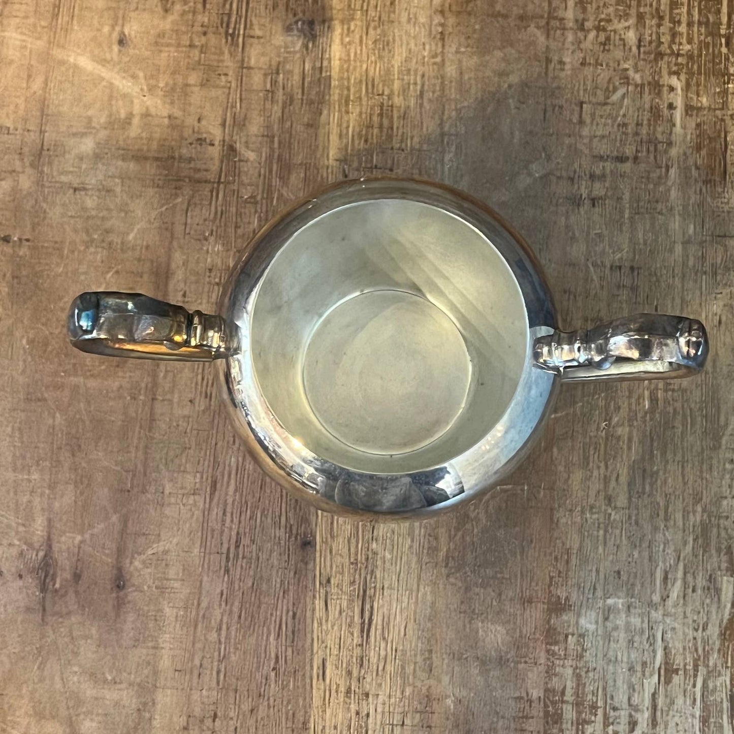 Vintage WM A Rogers silver plated double handle sugar bowl - petite vase