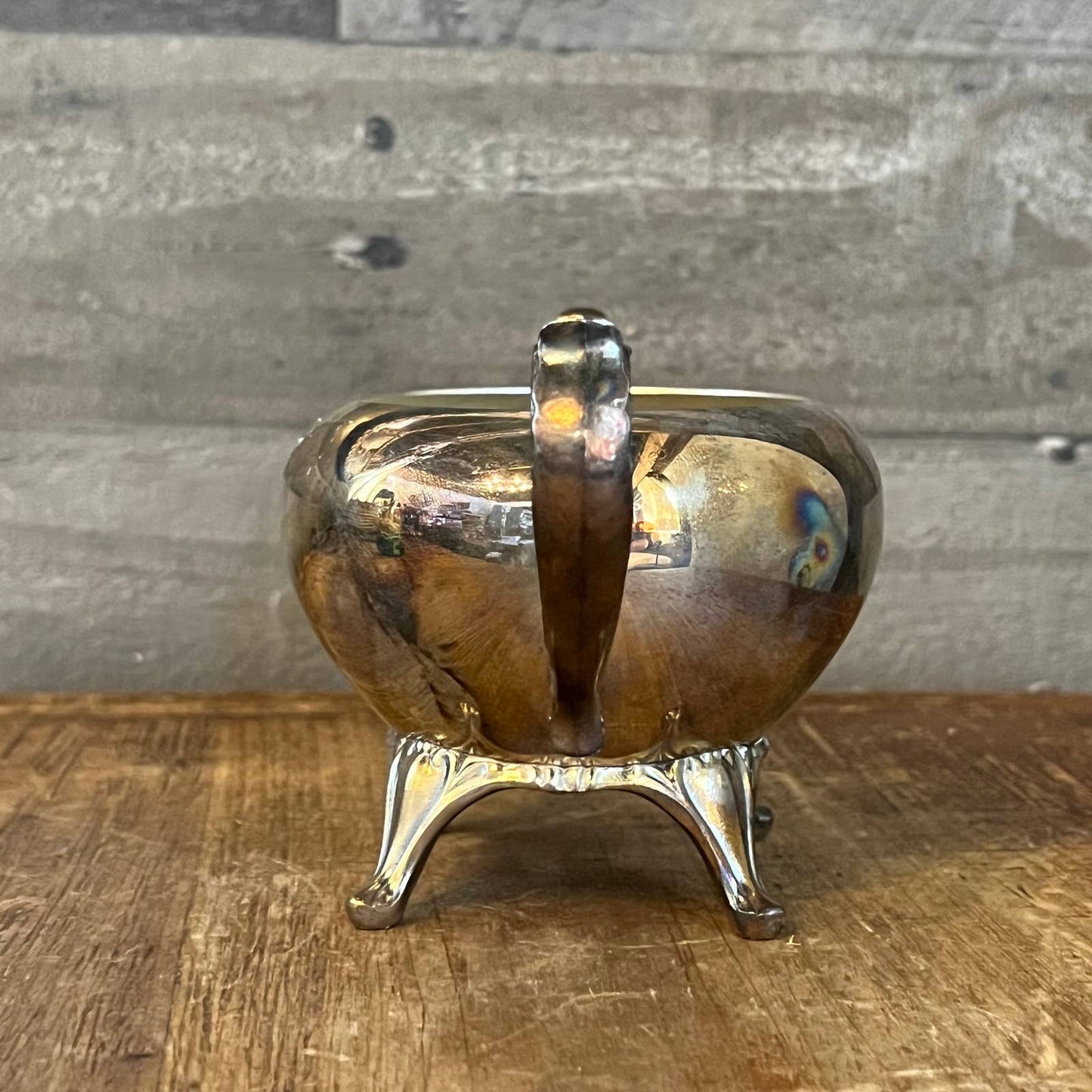 Vintage WM A Rogers silver plated double handle sugar bowl - petite vase