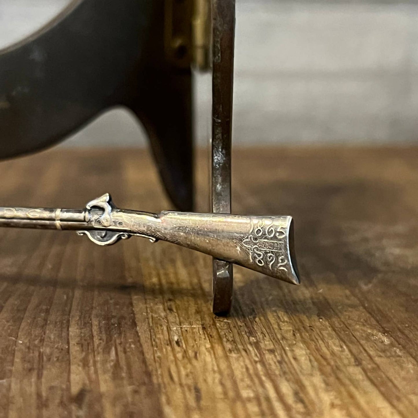 Vintage rifle handle Washington DC spoon