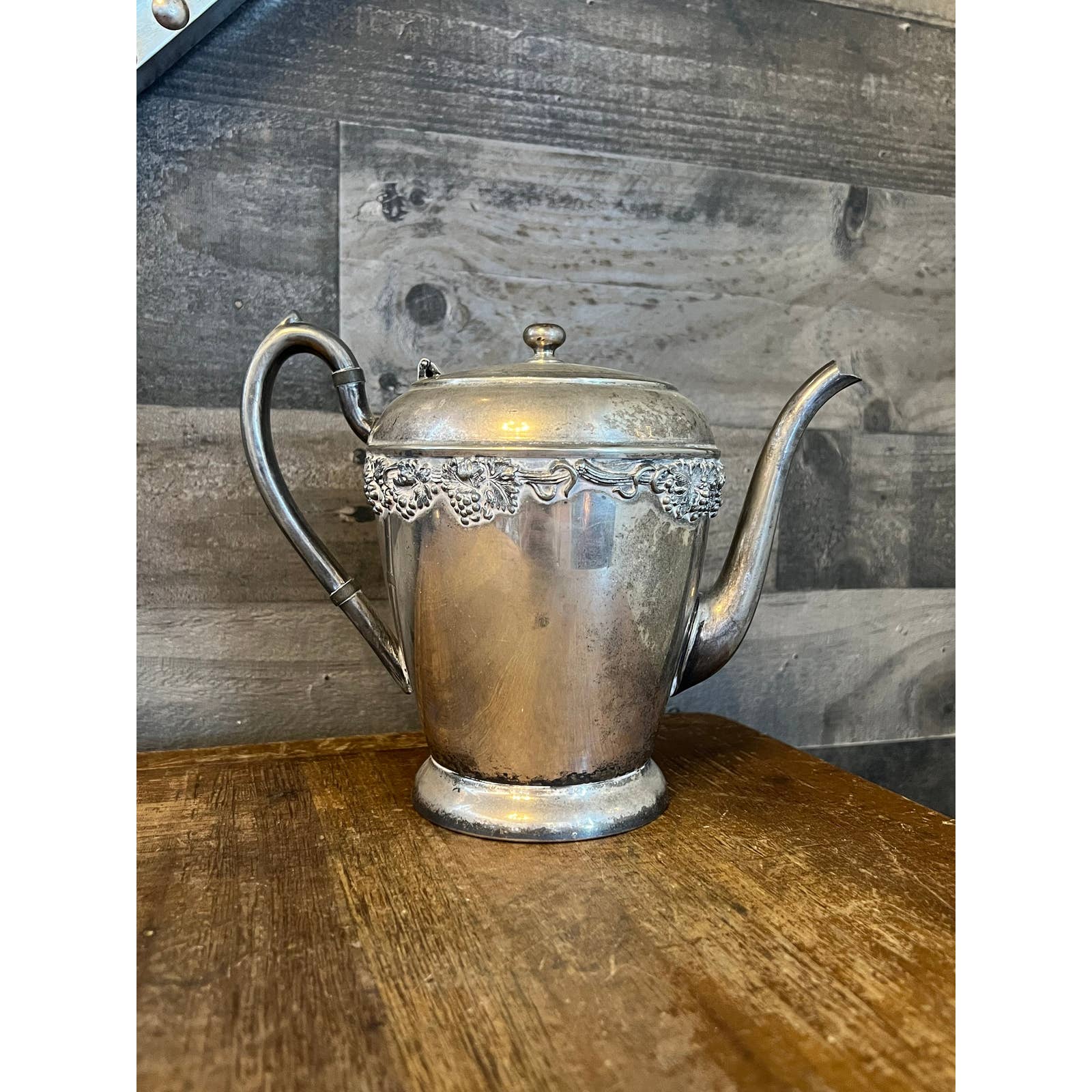 ANTIQUE SILVER COFFEE POT