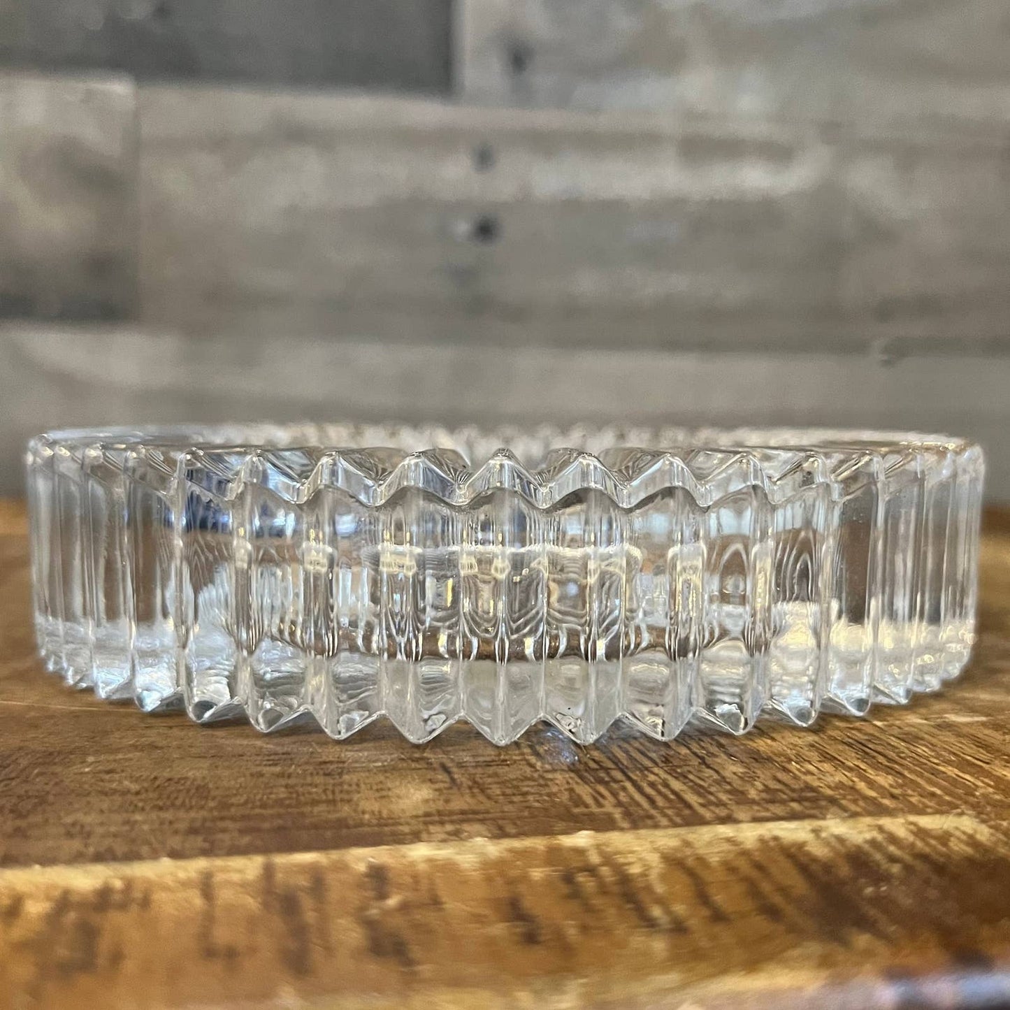 Mikasa crystal diamond fire wine coaster - trinket dish