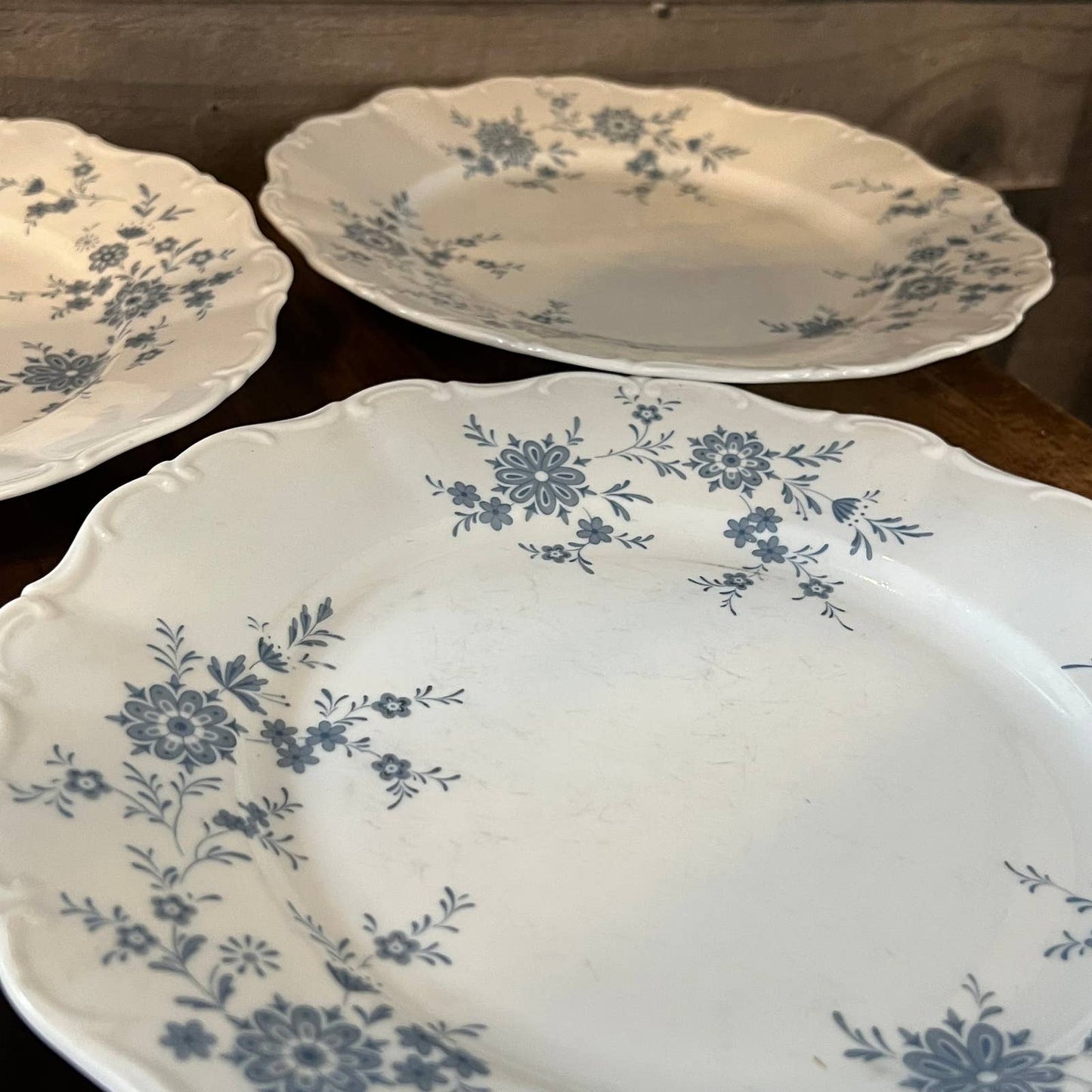 Christina Porcelain Bavarian Blue Seldmenn Welden dinner plates