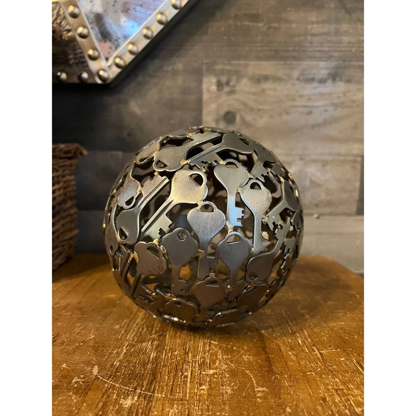 Vintage sphere of keys
