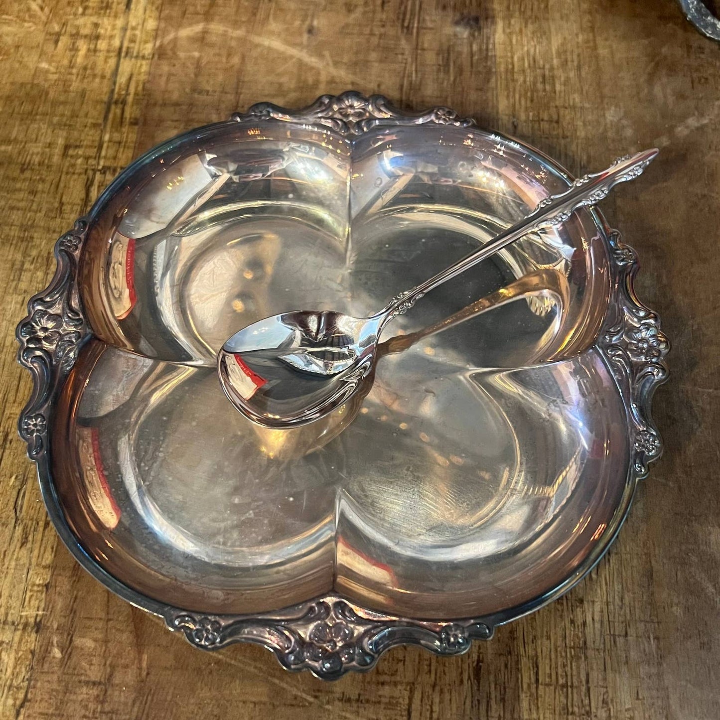 Vintage Empress international deep silver party set - silver server and spoon