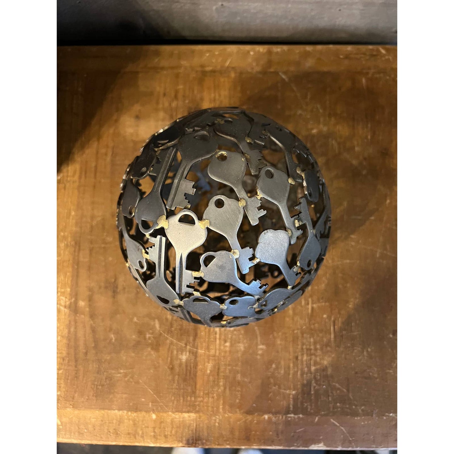 Vintage sphere of keys