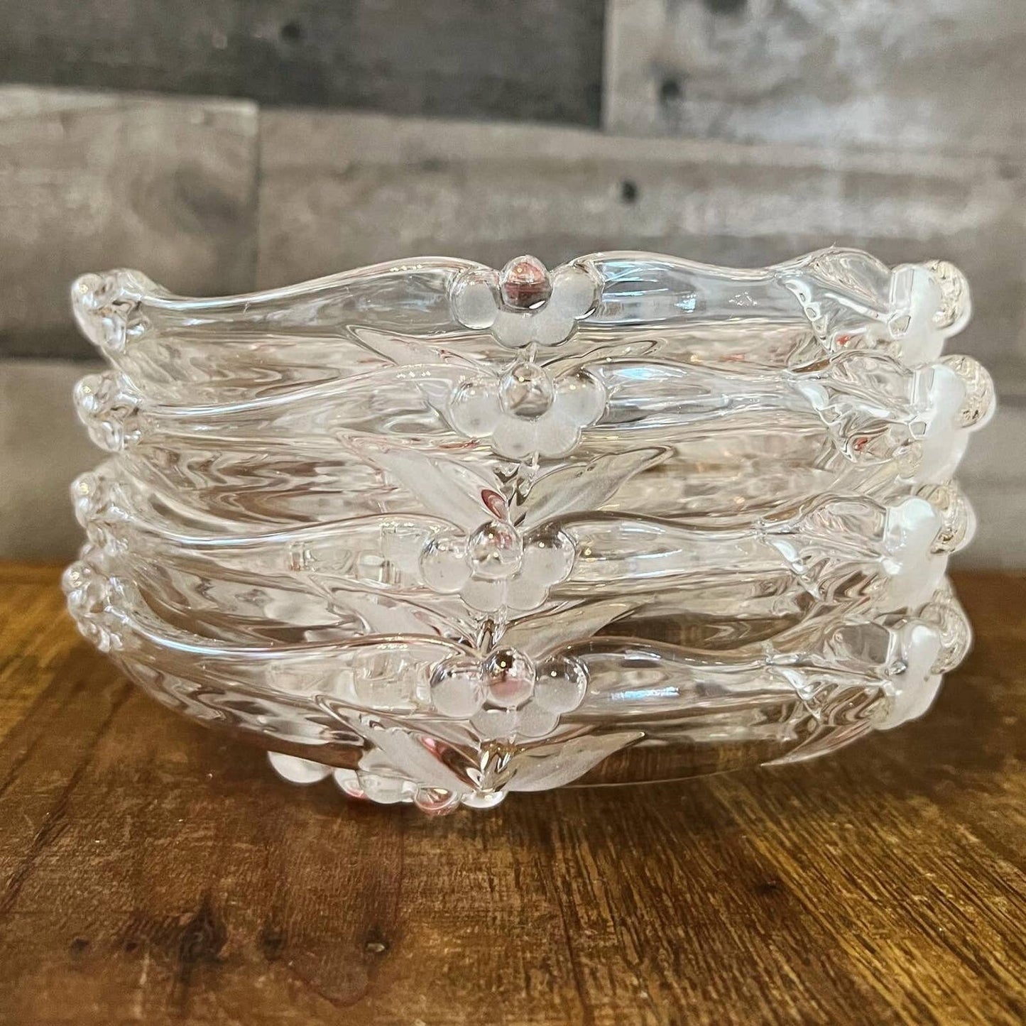 Vintage Mikasa Blossom Time set of 4 dishes - cherry blossom plates - coupe salad plate - spring tabletop - floral plate tableware
