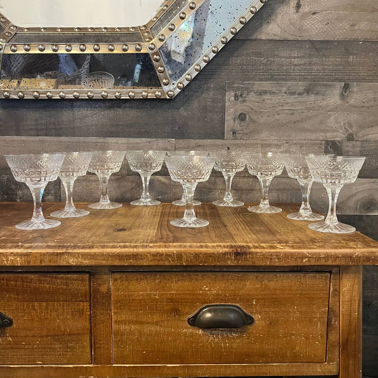 Royal Brierley Stratford liquor cocktail coupe - set of 10