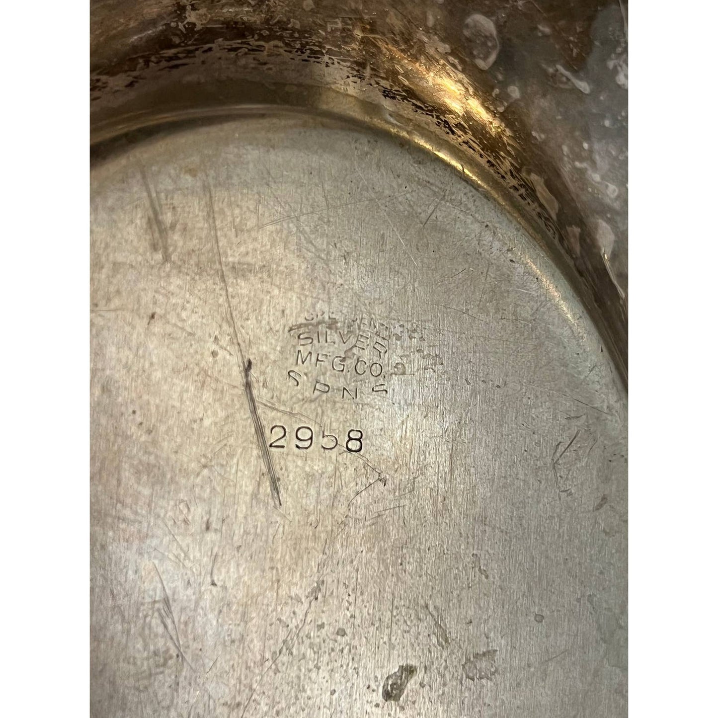 Vintage silver plate handled footed gravy boat and oval serving tray - sauce boat - cream pour