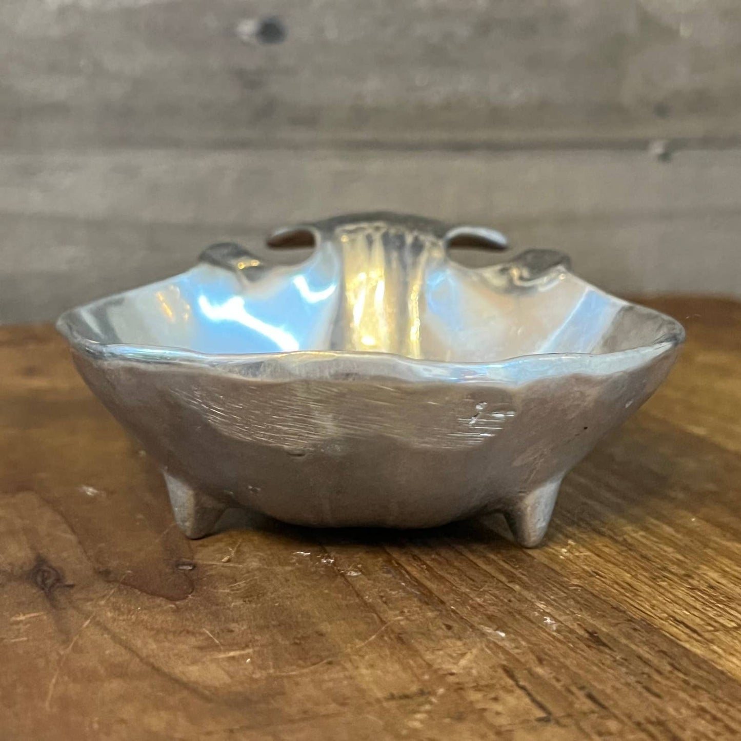 Wilton Armetale pewter fish shaped footed trinket dish
