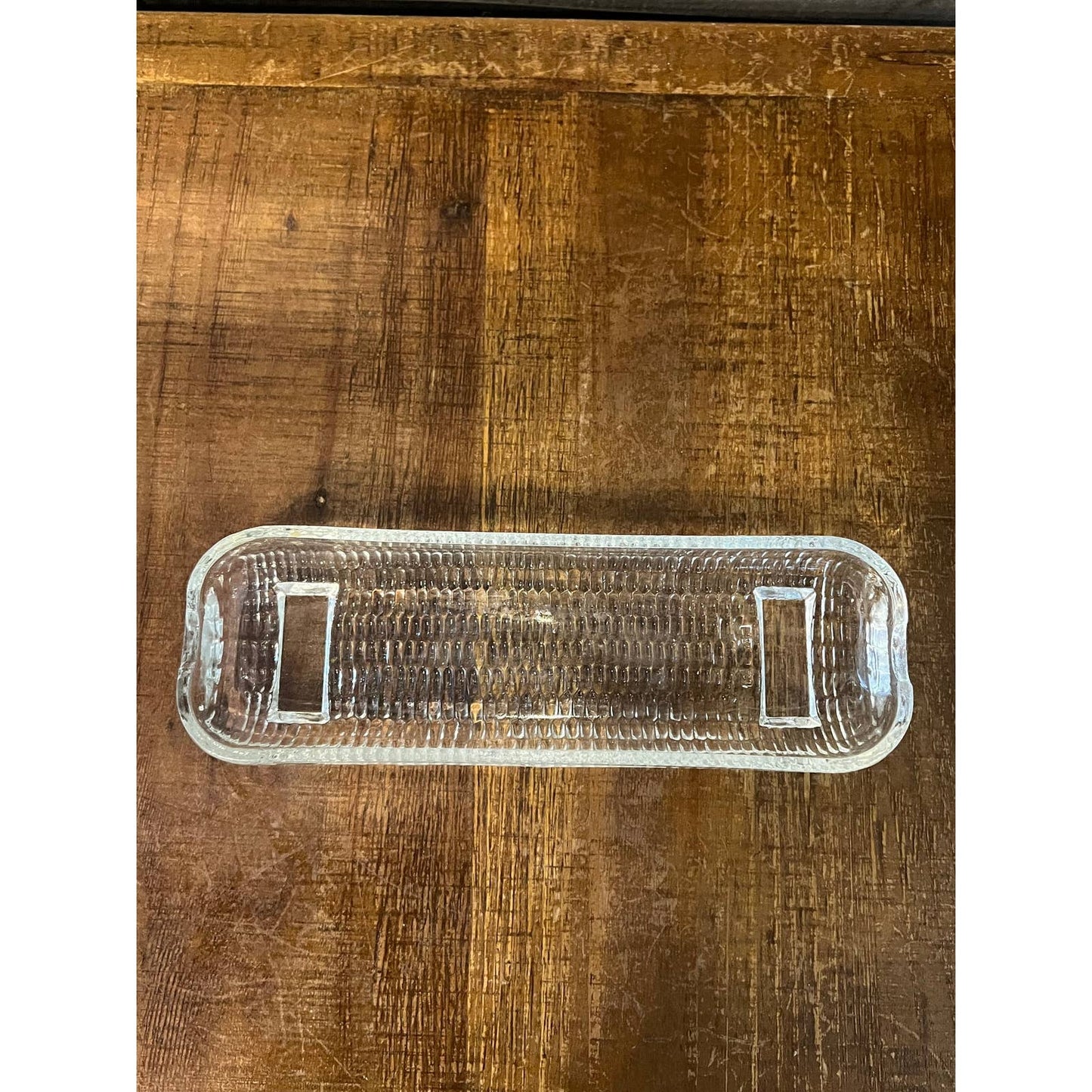 Vintage clear glass corn on the cob holders set of 9
