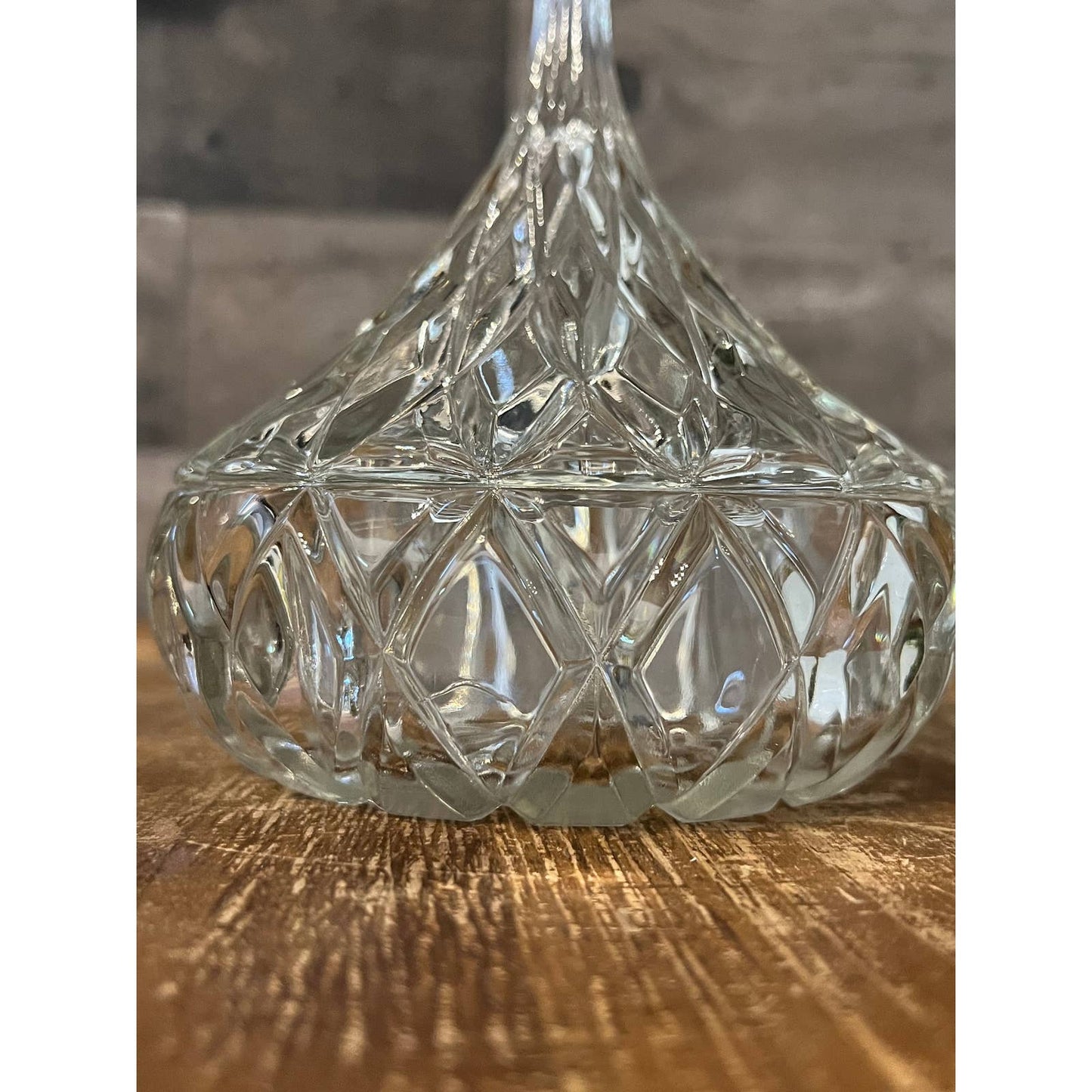 Vintage crystal candy dish - Hershey's Kiss candy dish